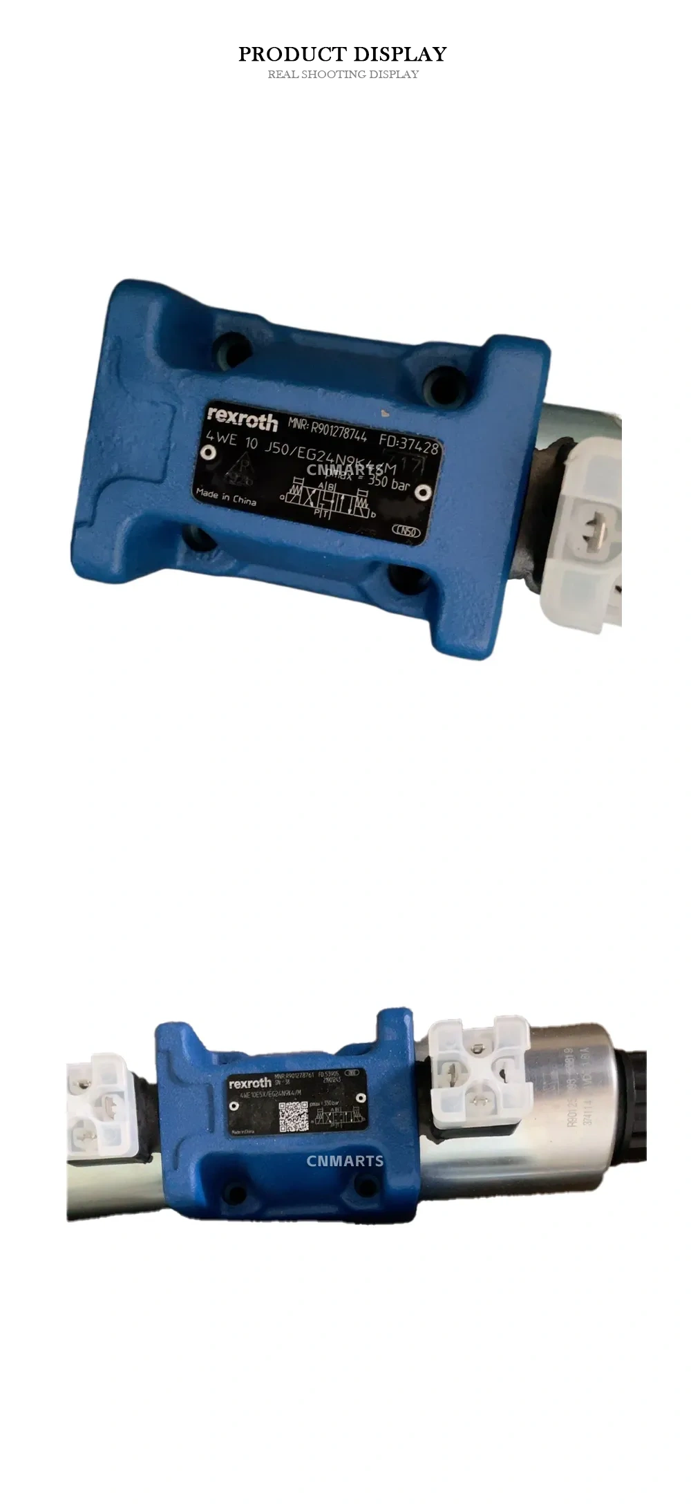 Rexroth 4WE 10 J50/EG24N9K4/M Hydraulic Directional Control Valve Description