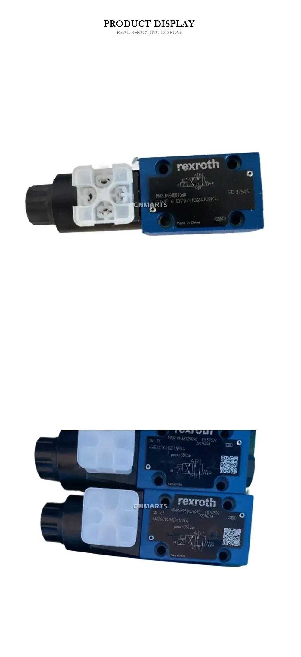 Rexroth 4WE 6 D70/HG24N9K4 Hydraulic Directional Control Valve Description