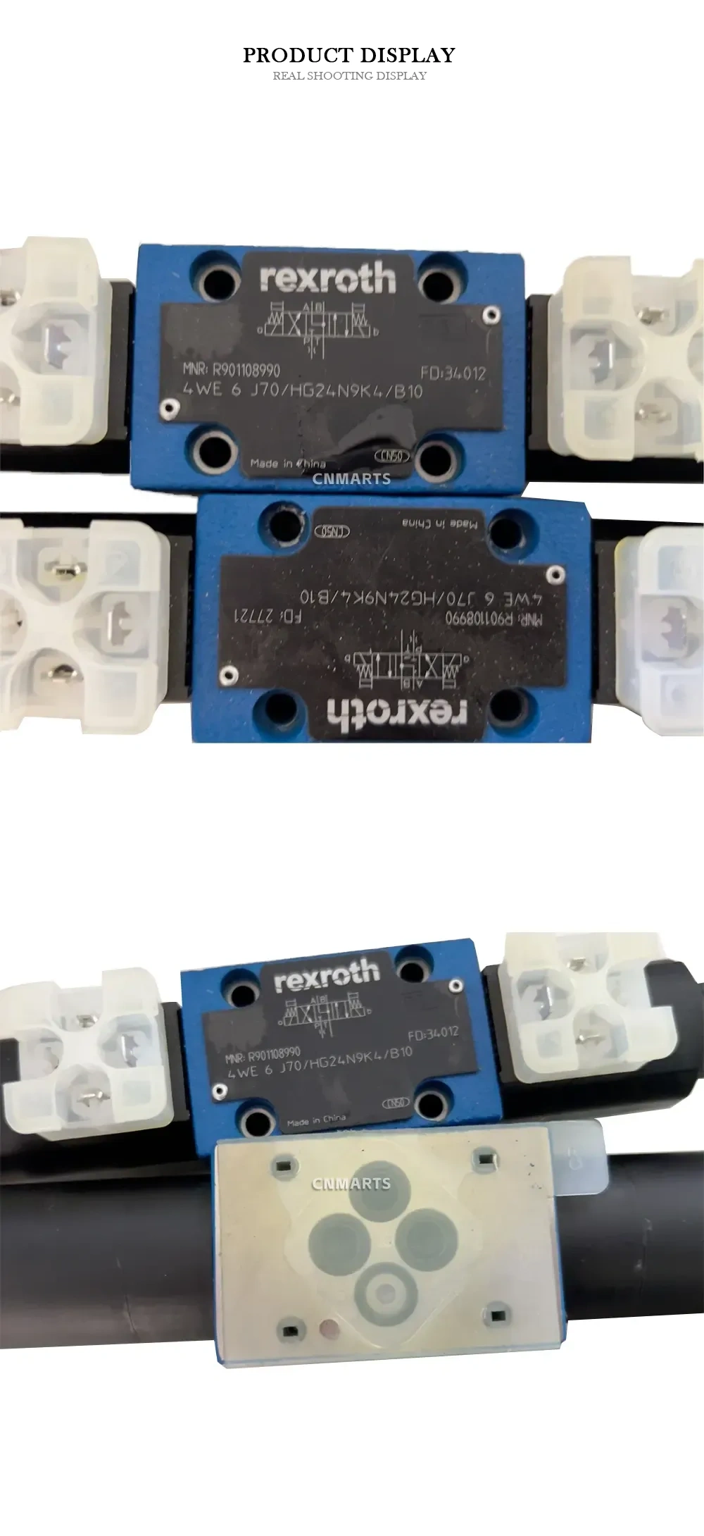 Rexroth 4WE 6 J70/HG24N9K4/B10 Hydraulic Directional Control Valve Description