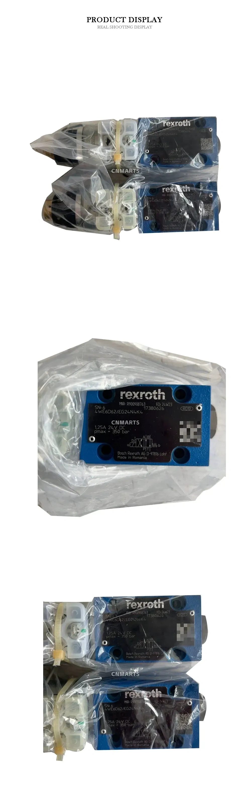 Rexroth 4WE6D62/EG24N4K4 Hydraulic Directional Control Valve Description