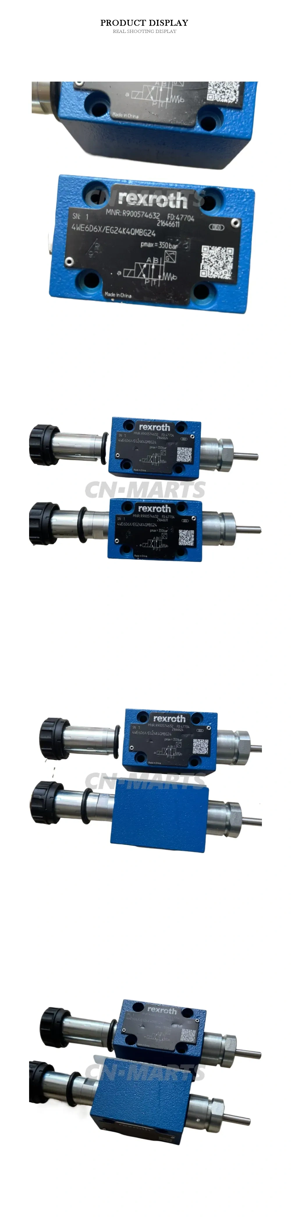 Rexroth 4WE6D6X/EG24K4QMBG24 Hydraulic Directional Control Valve Description