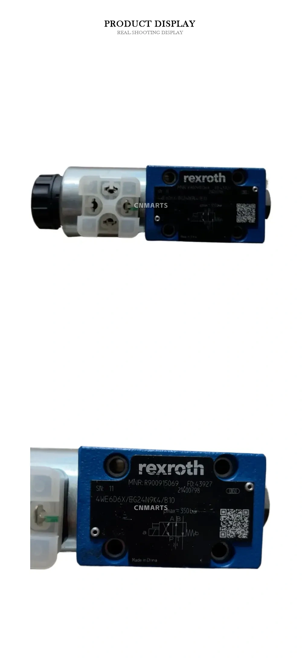 Rexroth 4WE6D6X/EG24N9K4/B10 Directional Control Valve Description