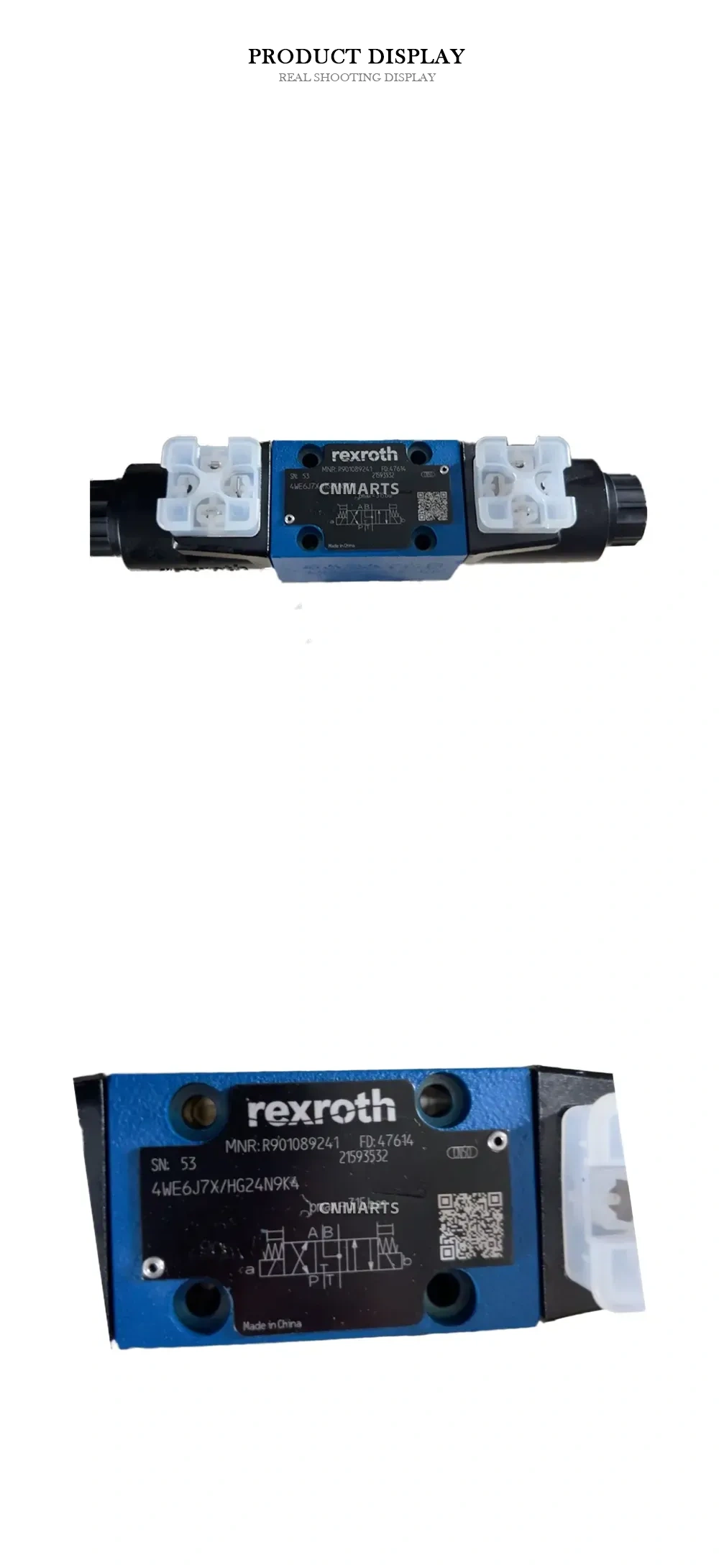 Rexroth 4WE6J7X/HG24N9K4 Solenoid Operated Directional Control Valve Description