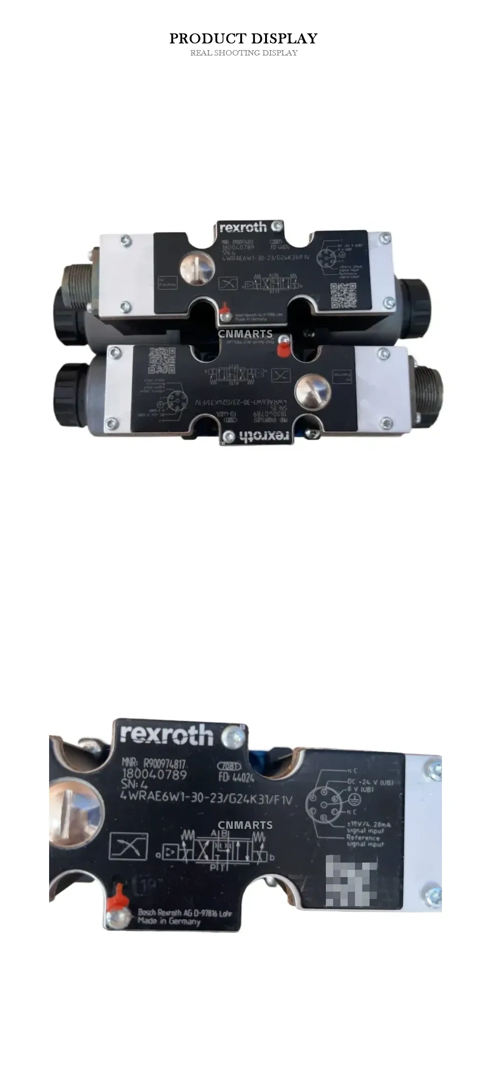 Rexroth 4WRAE6W1-30-23/G24K31/F1V Proportional Directional Control Valve Description