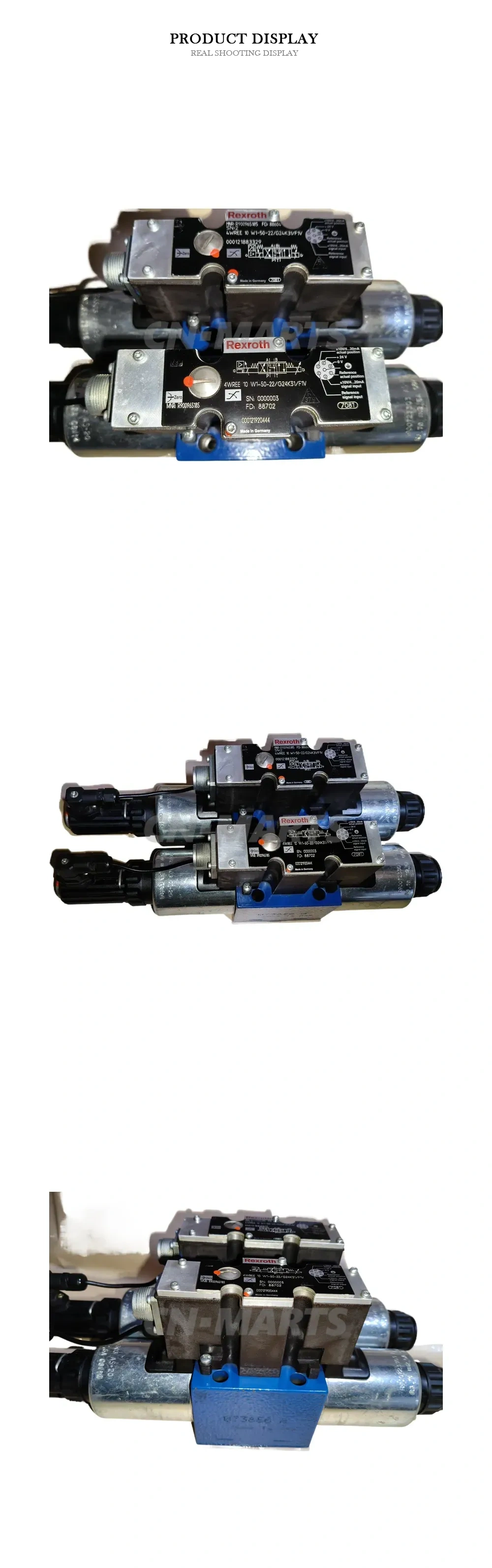 Rexroth 4WREE 10 W1-50-22/G24K31/F1V Proportional Directional Valve Description