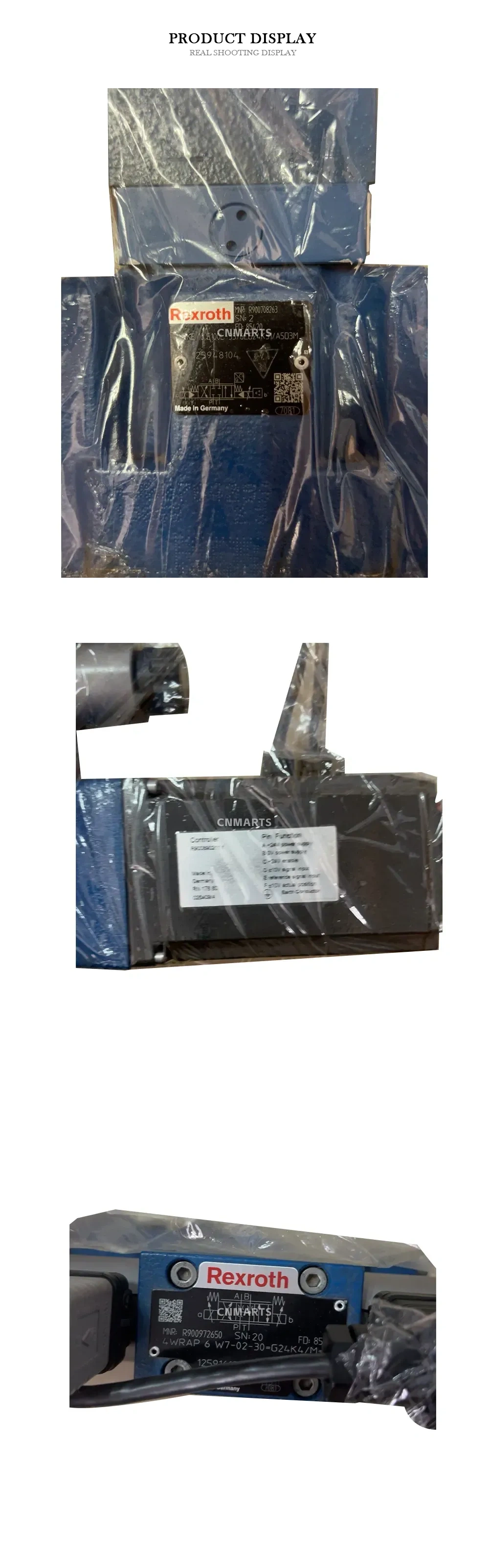 Rexroth 4WRKE 10 E100L-3X/6EG24K31/A5D3M Proportional Directional Control Valve Description