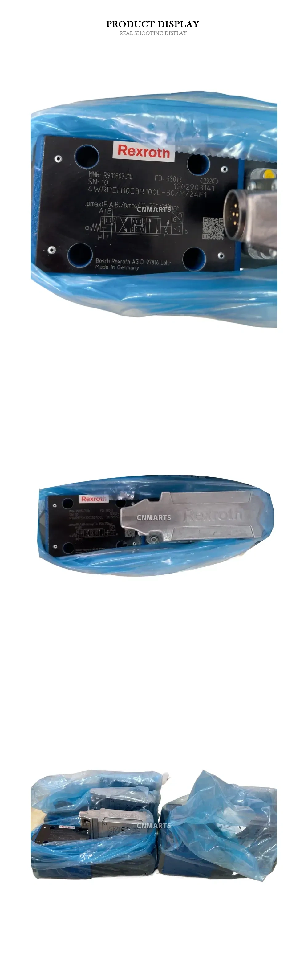 Rexroth 4WRPEH10C3B100L-30/M/24F1 Proportional Directional Control Valve Description