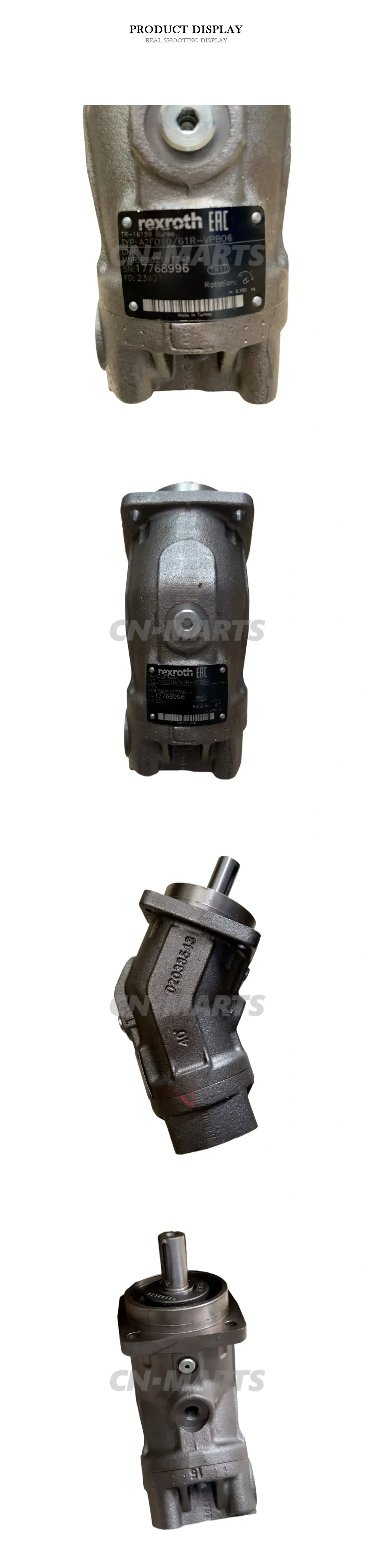 Rexroth A2FO10/61R-VPB06 Hydraulic Pump Description