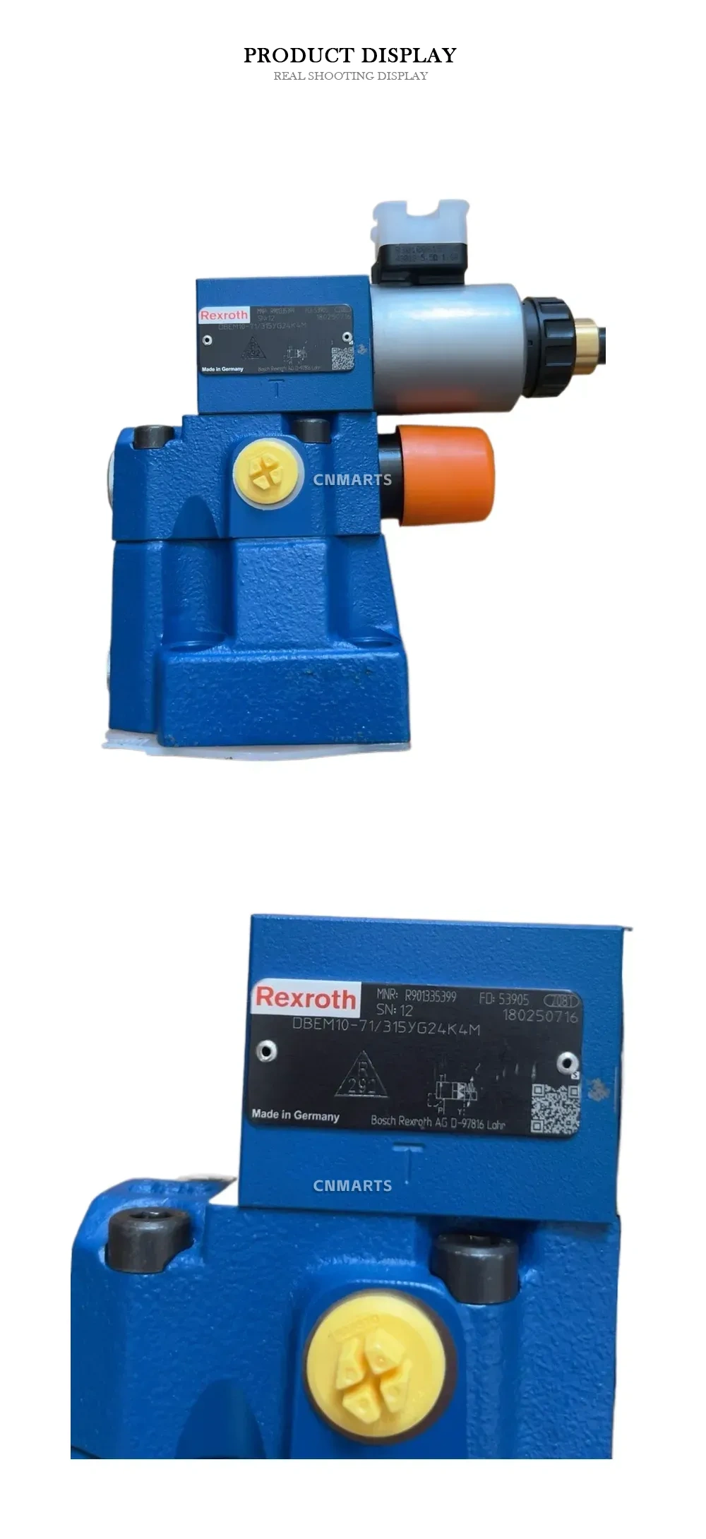 Rexroth DBEM10-71/315YG24K4M Proportional Pressure Relief Valve Description