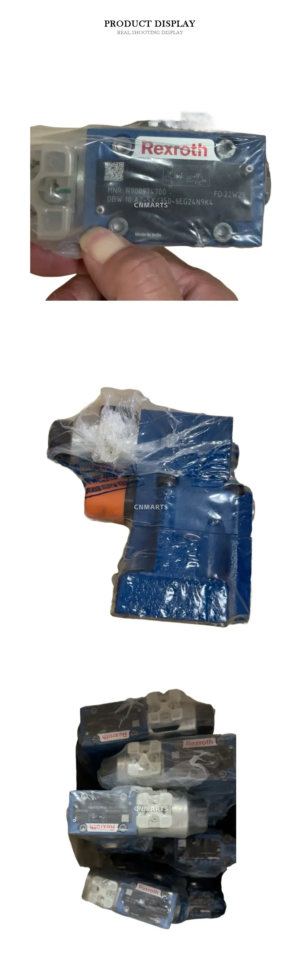 Rexroth DBW 10 A2-5X/350-6EG24N9K4 Hydraulic Solenoid Operated Pressure Relief Valve Description