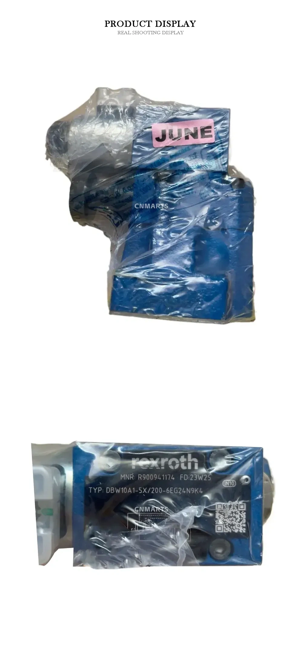 Rexroth DBW10A1-5X/200-6EG24N9K4 Hydraulic Pressure Relief Valve Description