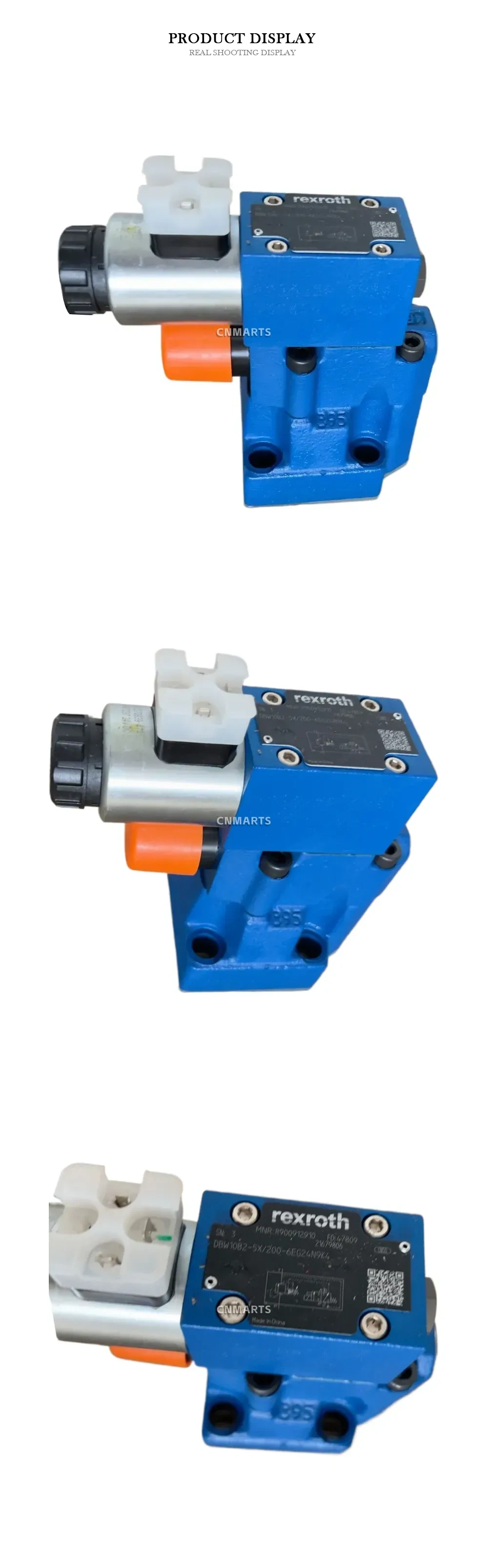 Rexroth DBW10B2-5X/200-6EG24N9K4 Solenoid Operated Pressure Relief Valve Description