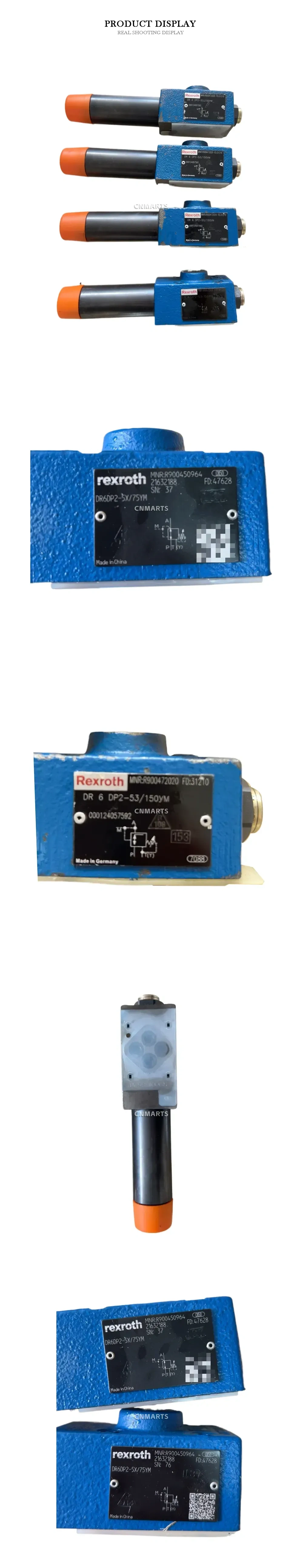 Rexroth DR 6 DP2-53/150YM, DR6DP2-5X/75YM Hydraulic Pressure Reducing Valve Description