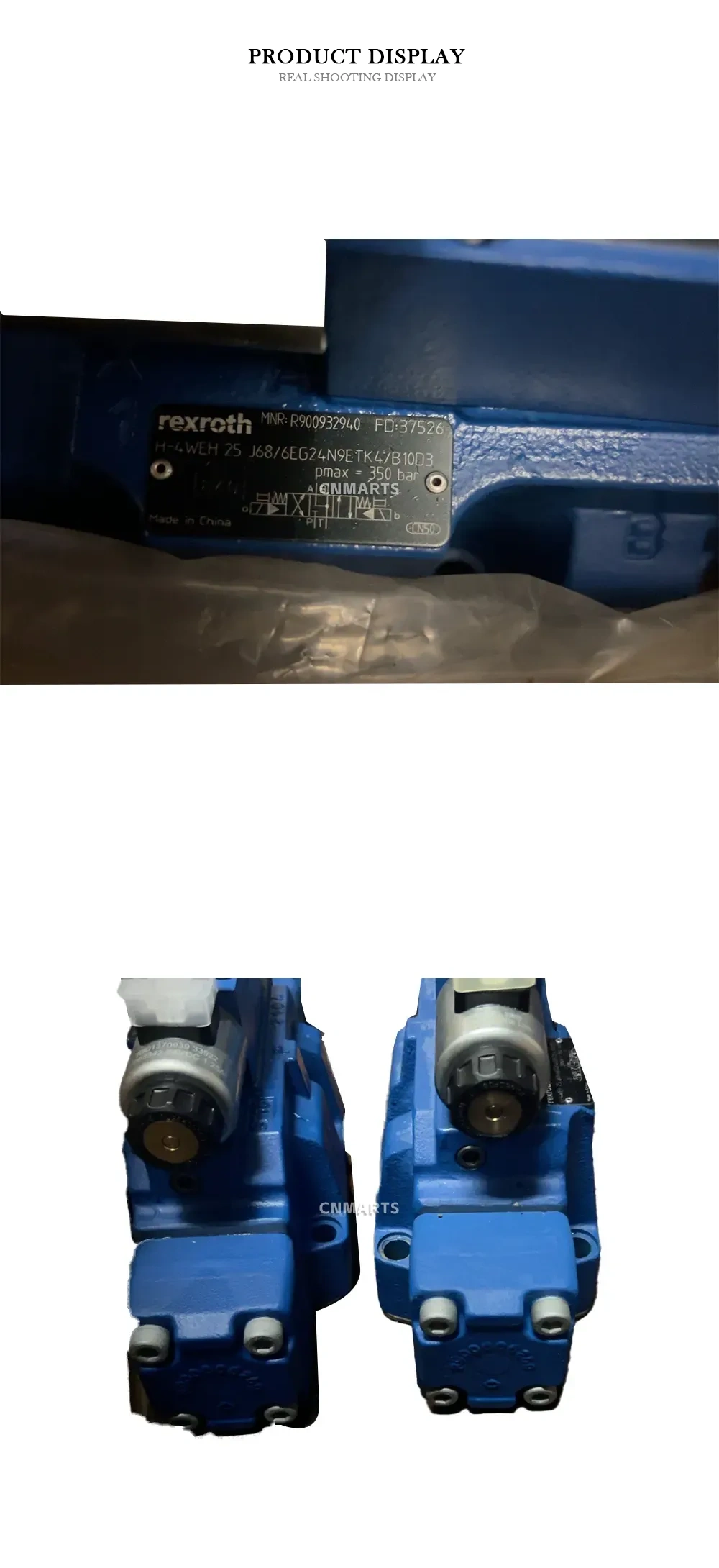 Rexroth H-4WEH 25 J68/6EG24N9ETK4/B10D3 Electro-hydraulic directional control valve Description
