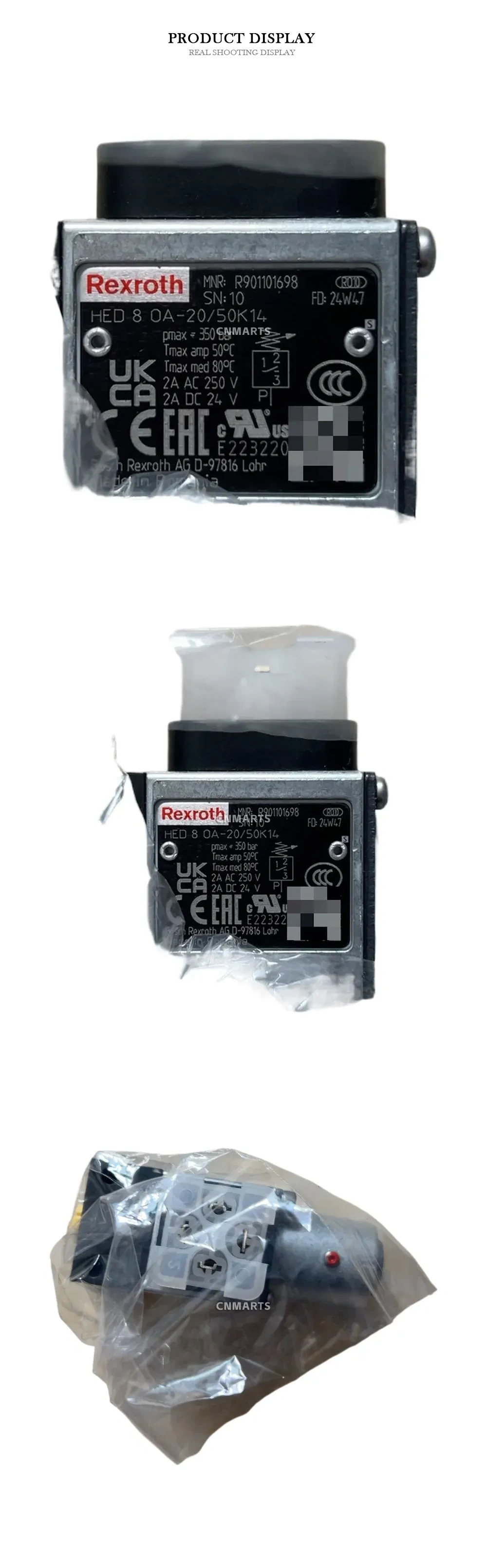 Rexroth HED 8 OA-20/50K14 Hydraulic Pressure Switch Description