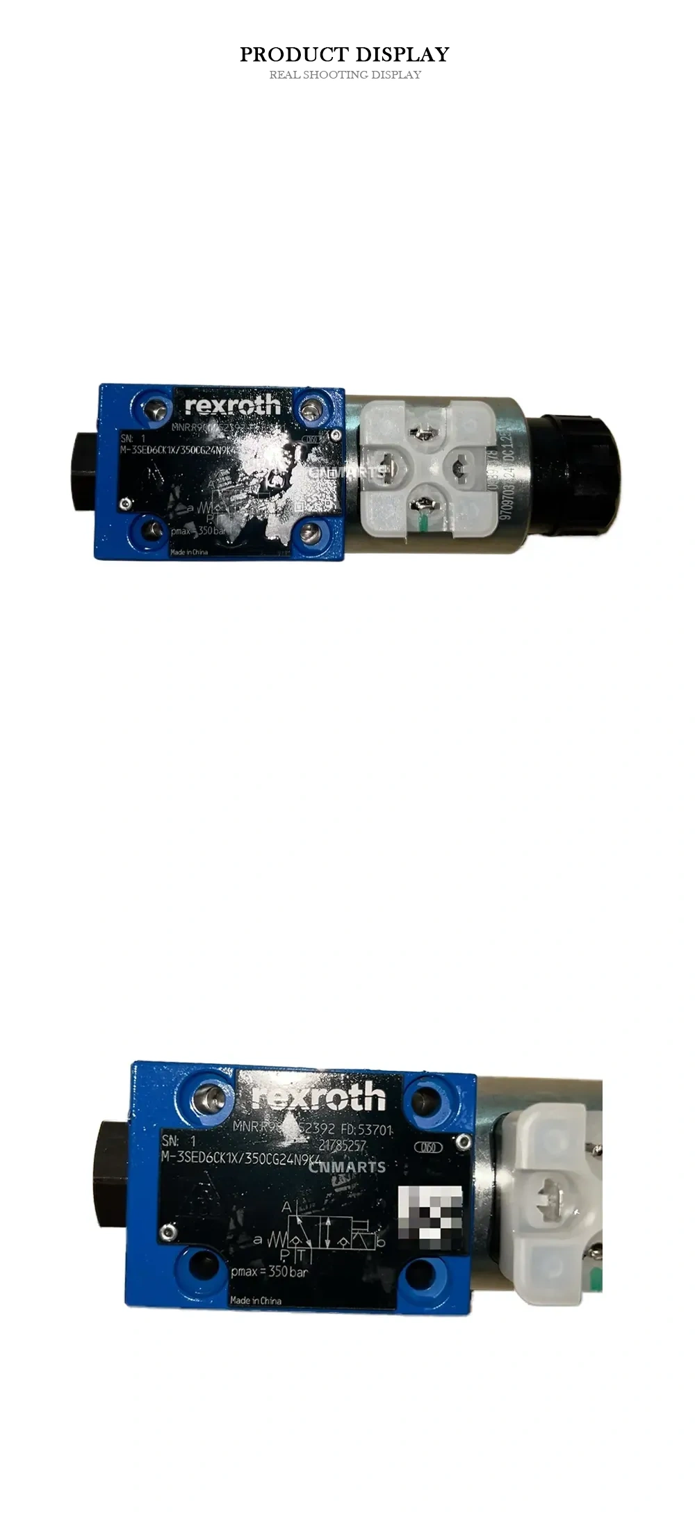 Rexroth M-3SED6CK1X/350CG24N9K4 Hydraulic Directional Seat Valve Description