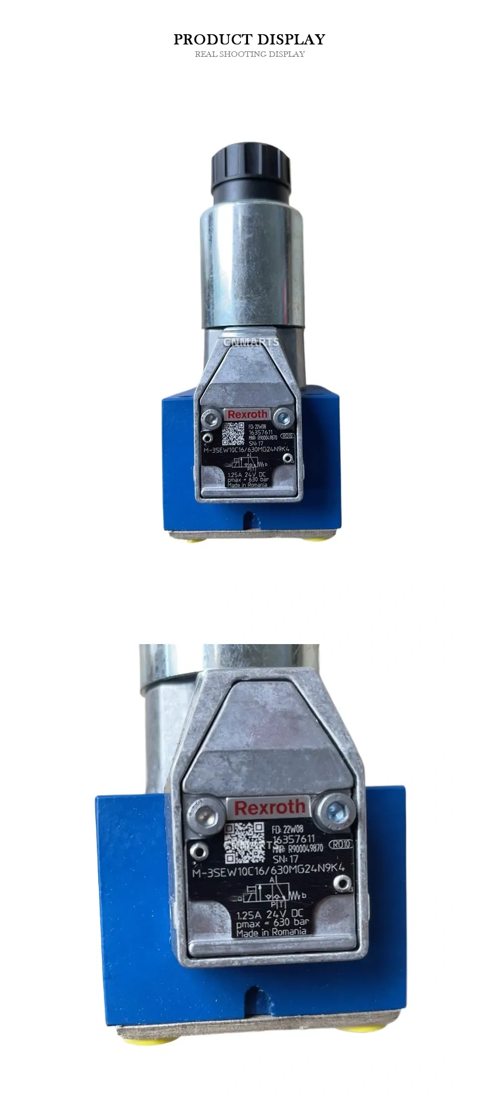 Rexroth M-3SEW10C16/630MG24N9K4 Solenoid Operated Directional Seat Valve Description