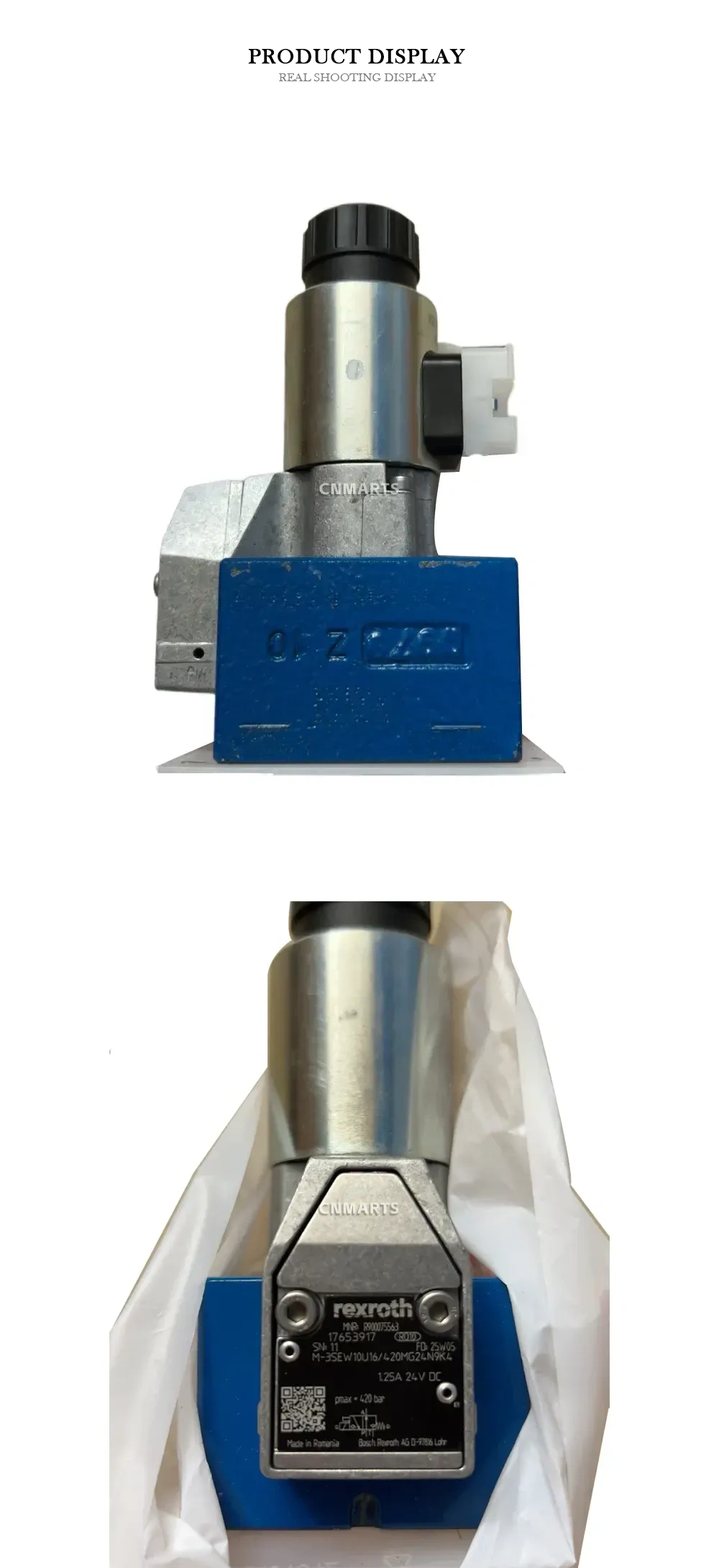 Rexroth M-3SEW10U16/420MG24N9K4 Hydraulic Directional Seat Valve Description