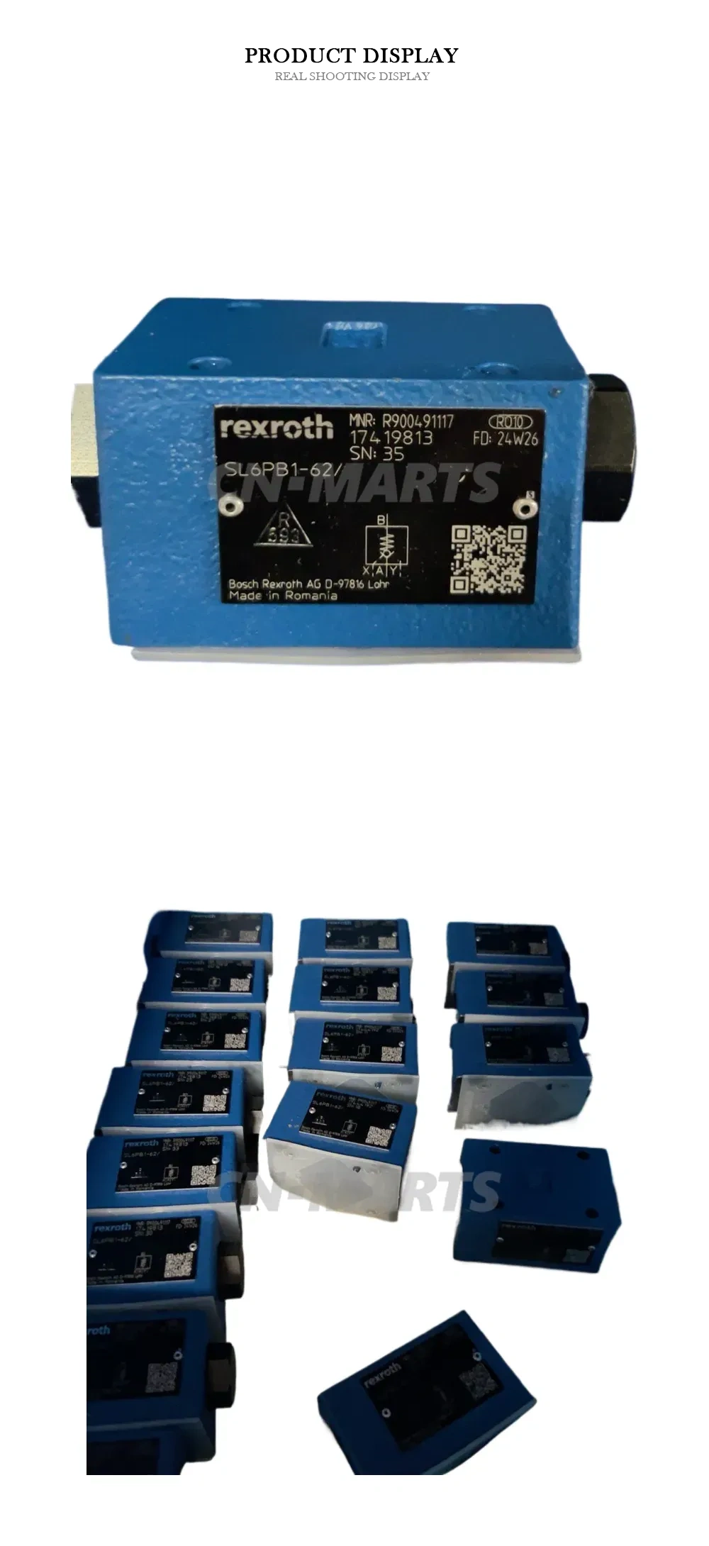 Rexroth SL6PB1-62/ Hydraulic Valve Description
