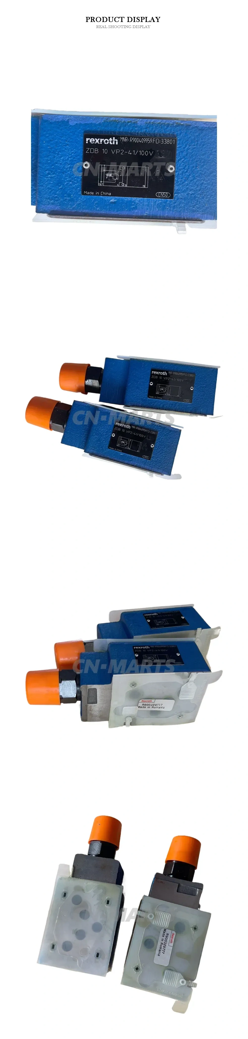 Rexroth ZDB 10 VP2-41/100V Hydraulic Pressure Relief Valve Description