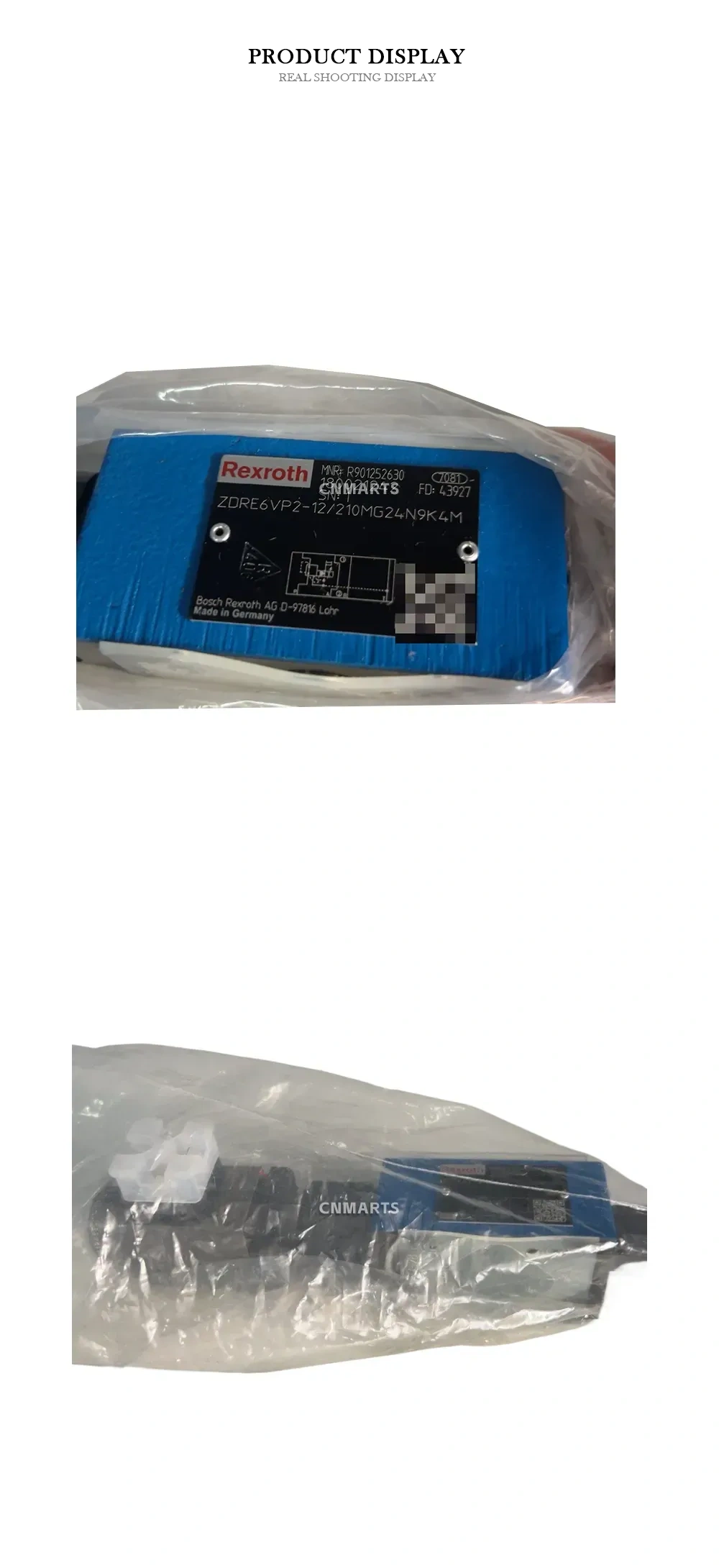Rexroth ZDRE6VP2-12/210MG24N9K4M Hydraulic Pressure Reducing Valve Description