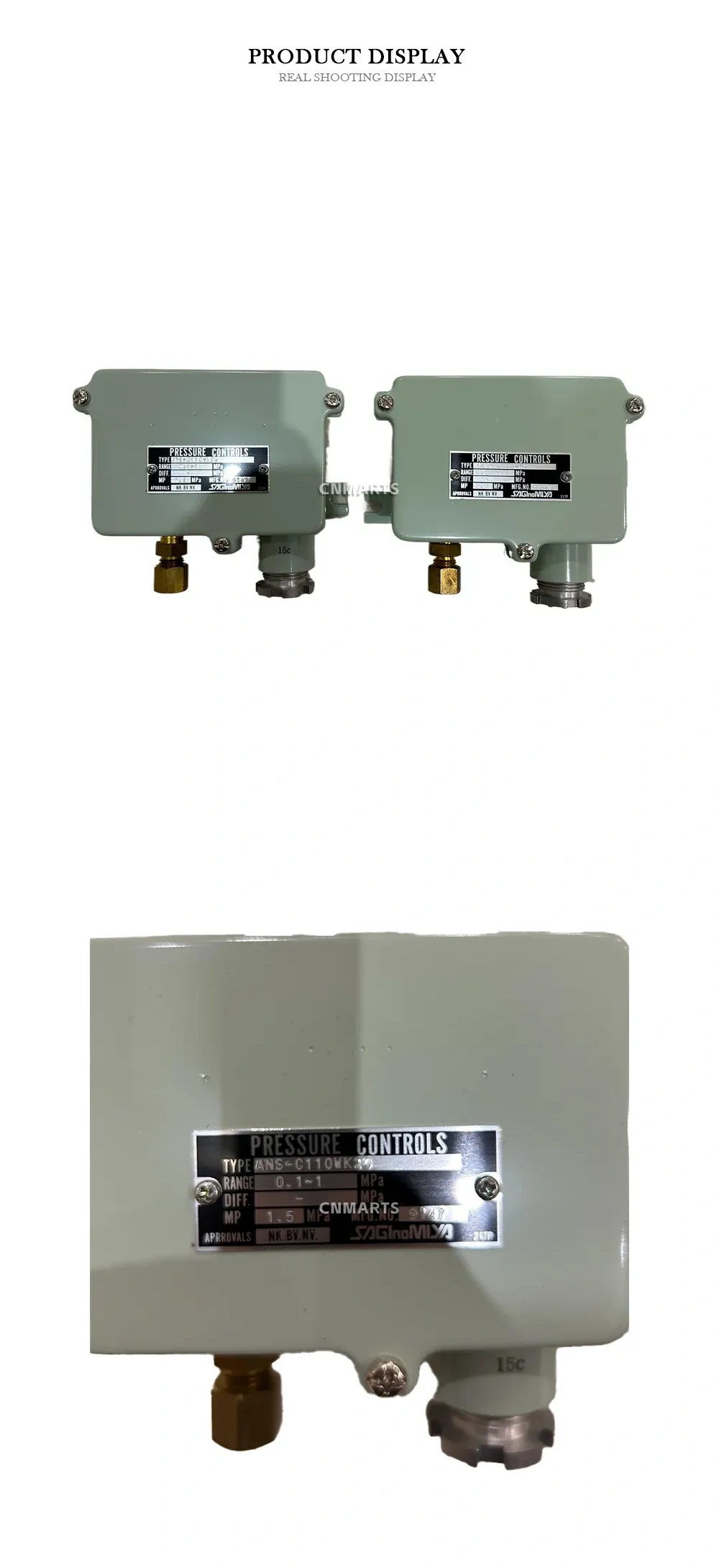 SAGINOMIYA ANS-C110WK20 / ANS-C130WK2 Pressure Controls Description