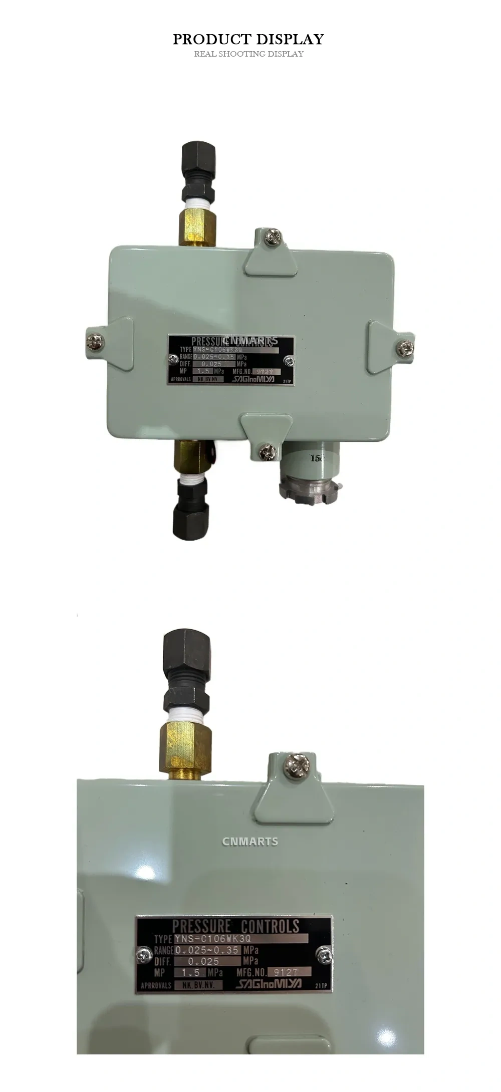 SAGINOMIYA YNS-C106WK3Q Pressure Control Switch Description