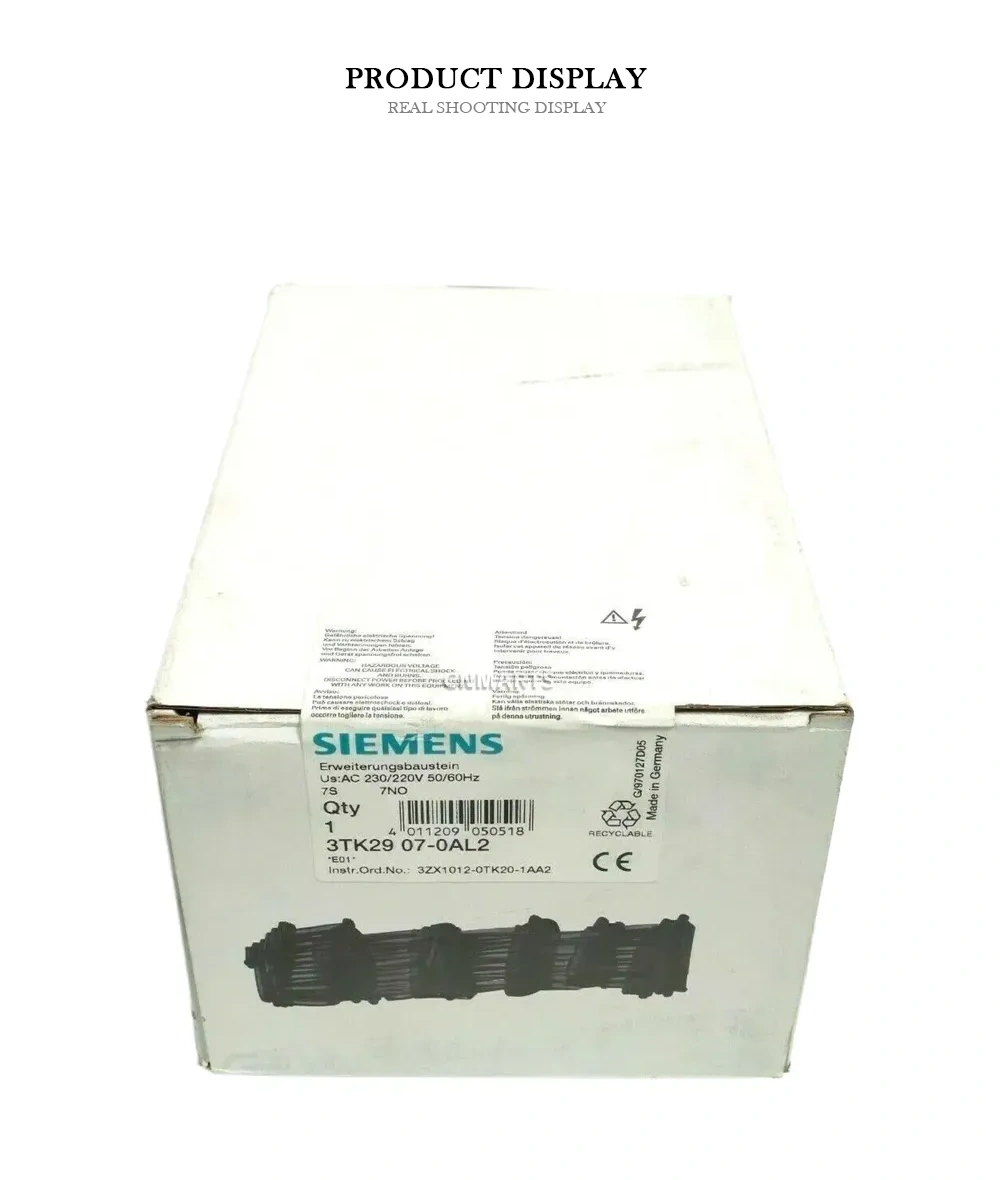 SIEMENS 3TK29 07-0AL2 Auxiliary Contact Block / Extension Module Description