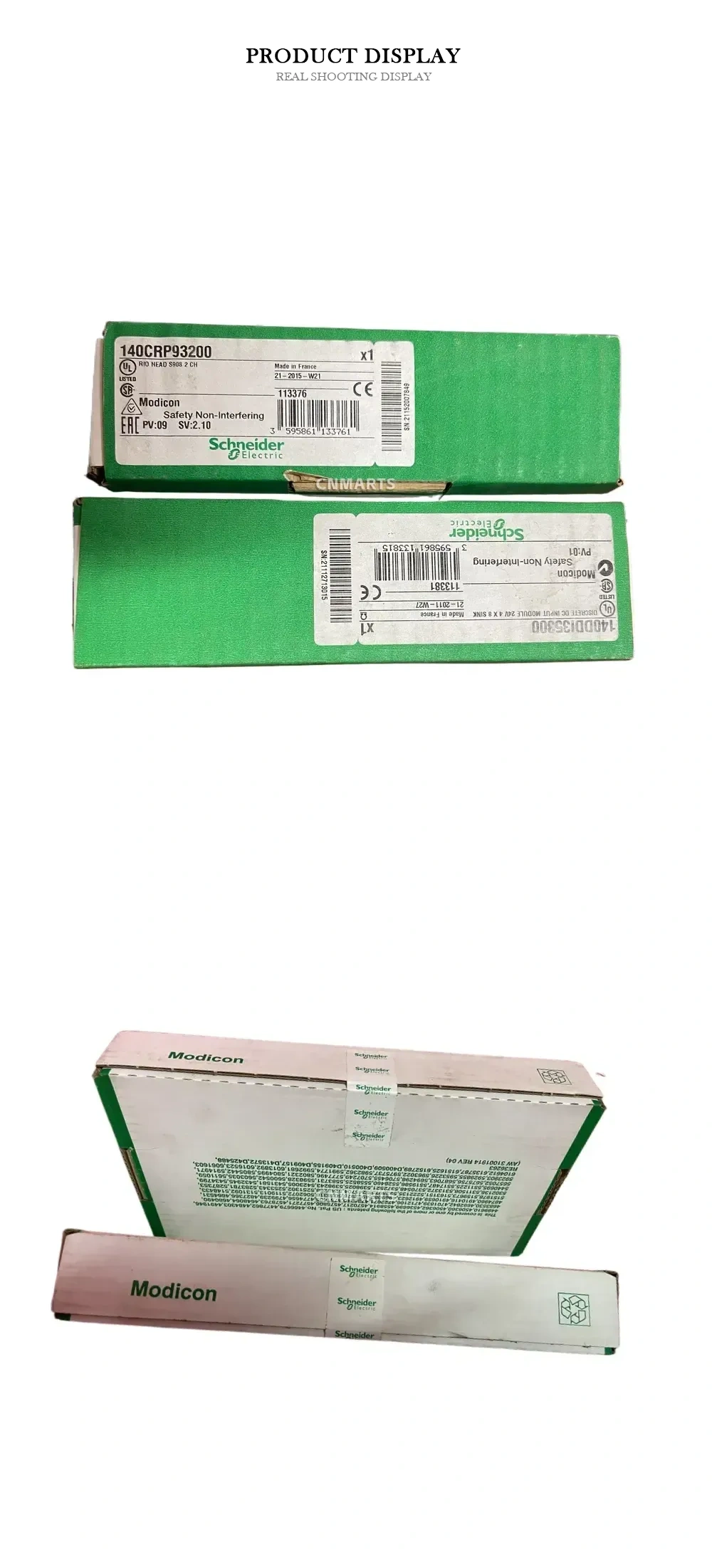 Schneider Electric 140CRP93200, 140DDI35300 Industrial Control Modules (RIO Head and Discrete DC Input Module) Description