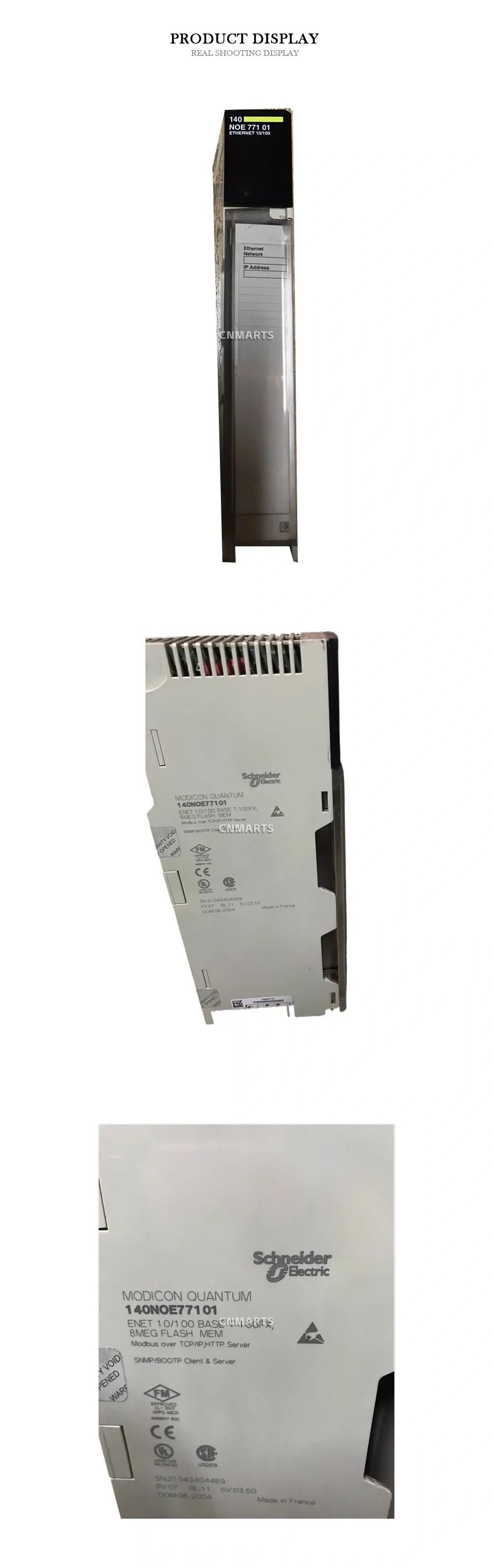 Schneider Electric 140NOE77101 Modicon Quantum Ethernet Module Description