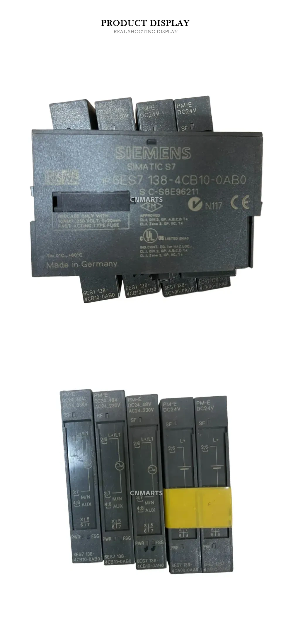 Siemens 6ES7 138-4CB10-0AB0 SIMATIC S7 PM-E Power Module Description