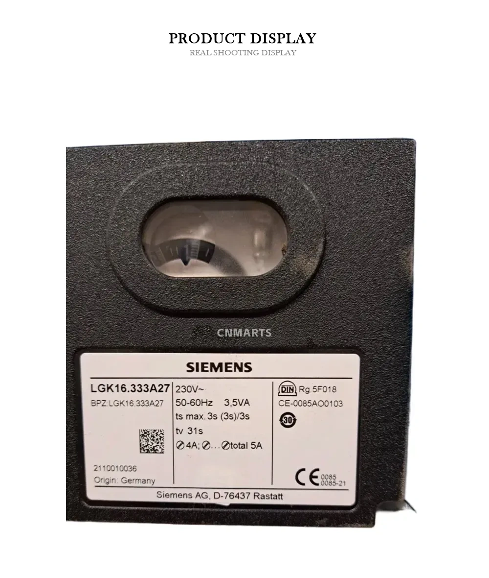 Siemens LGK16.333A27 Flame Control Unit Description