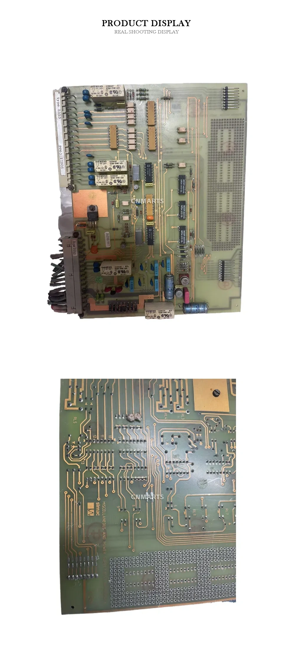 Simac 3553 Miscellaneous and Power Supply PCB Description