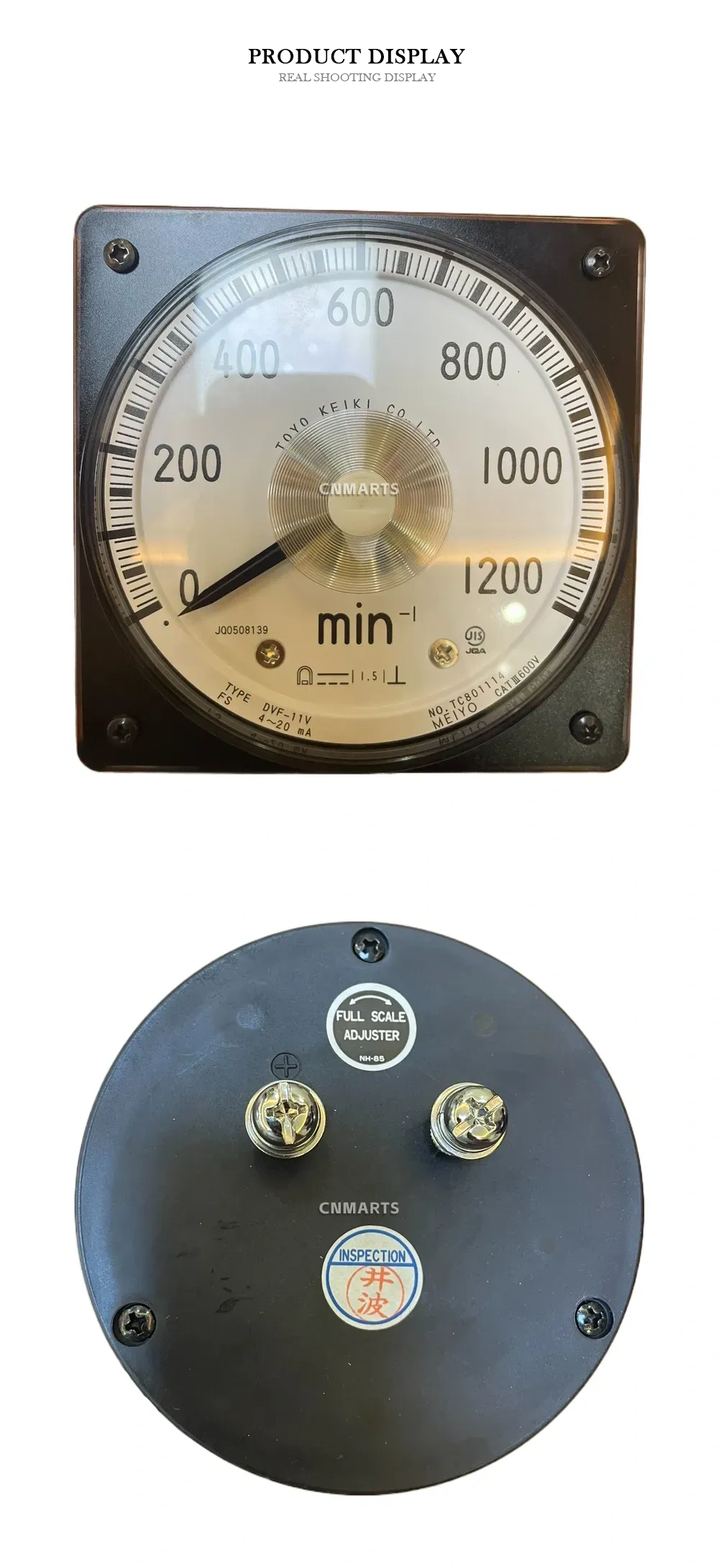 TOYO KEIKI DVF-11V Analog Panel Meter Description