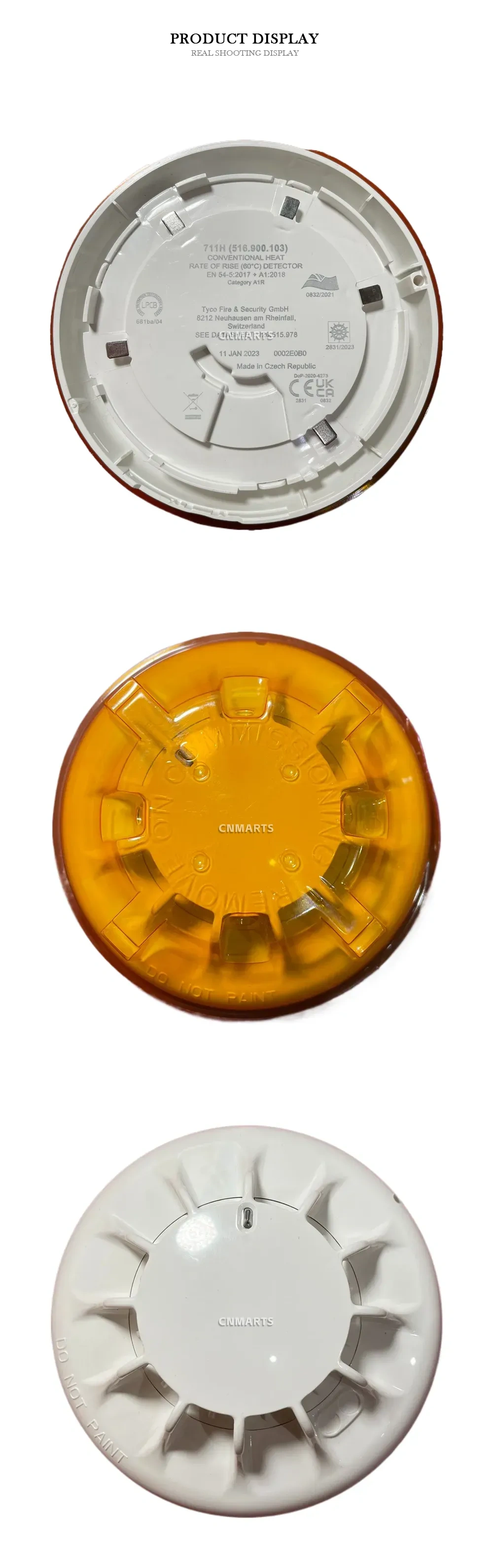 Tyco 711H (516.900.103) Conventional Heat Detector Description