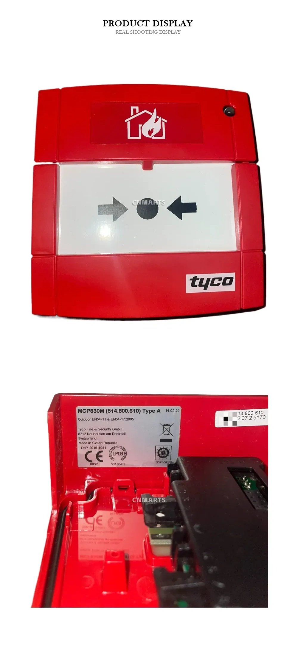 Tyco MCP830M Manual Call Point Description