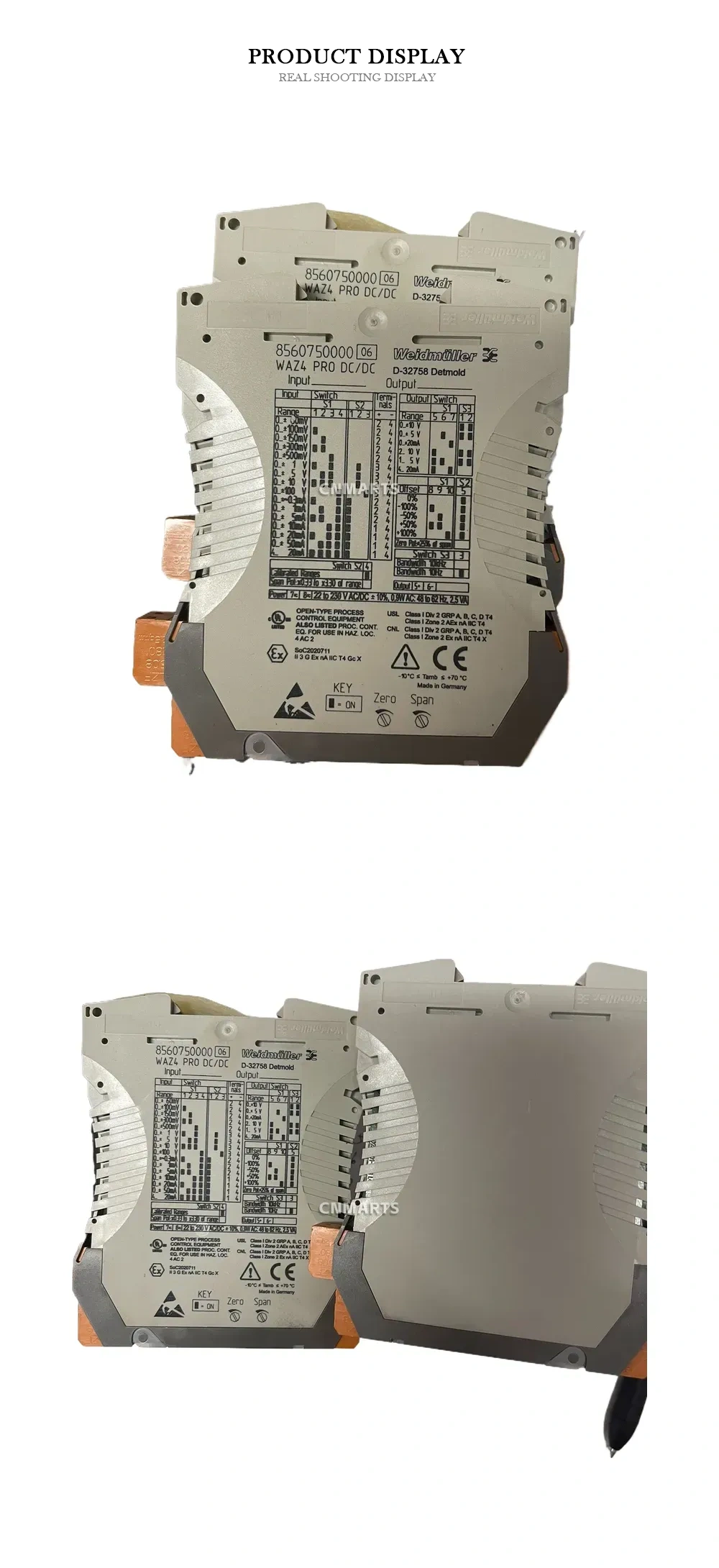 Weidmüller 8560750000 / WAZ4 PRO DC/DC Signal Converter / Signal Isolator Description