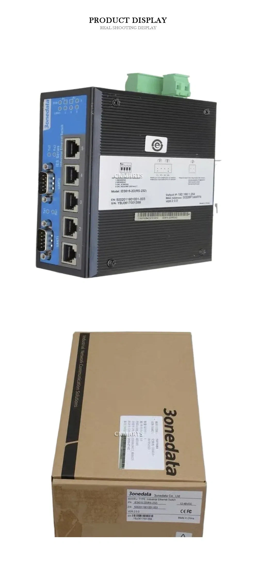 3onedata IES615-2D(RS-232) Industrial Ethernet Switch Description