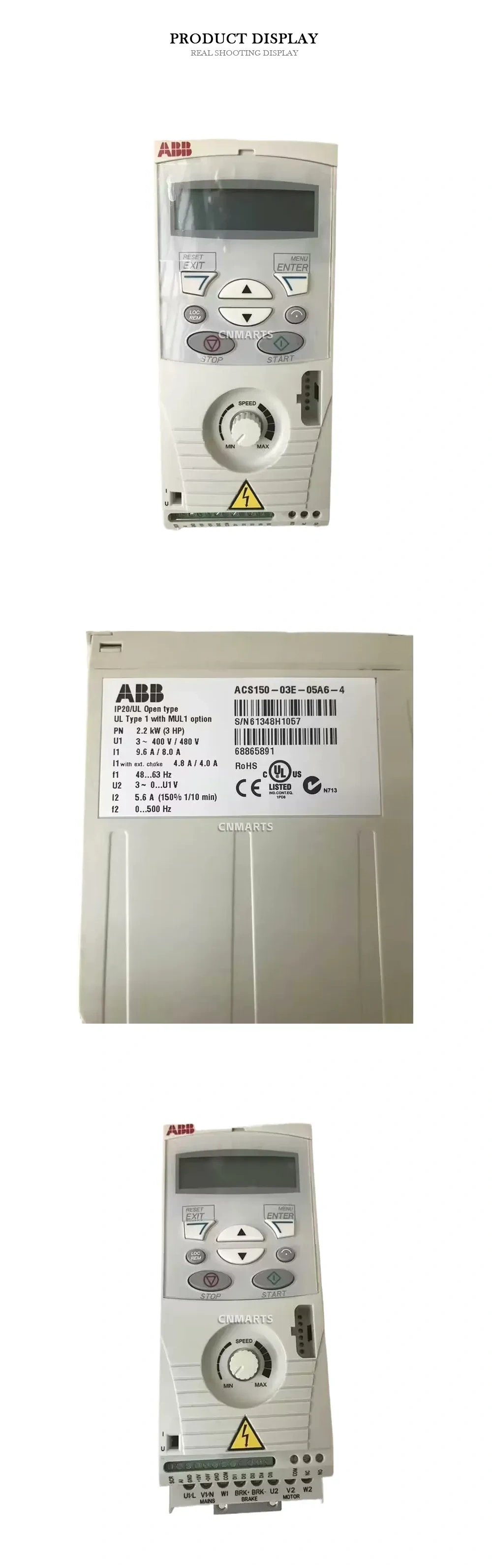 ABB ACS150-03E-05A6-4 AC Drive Description