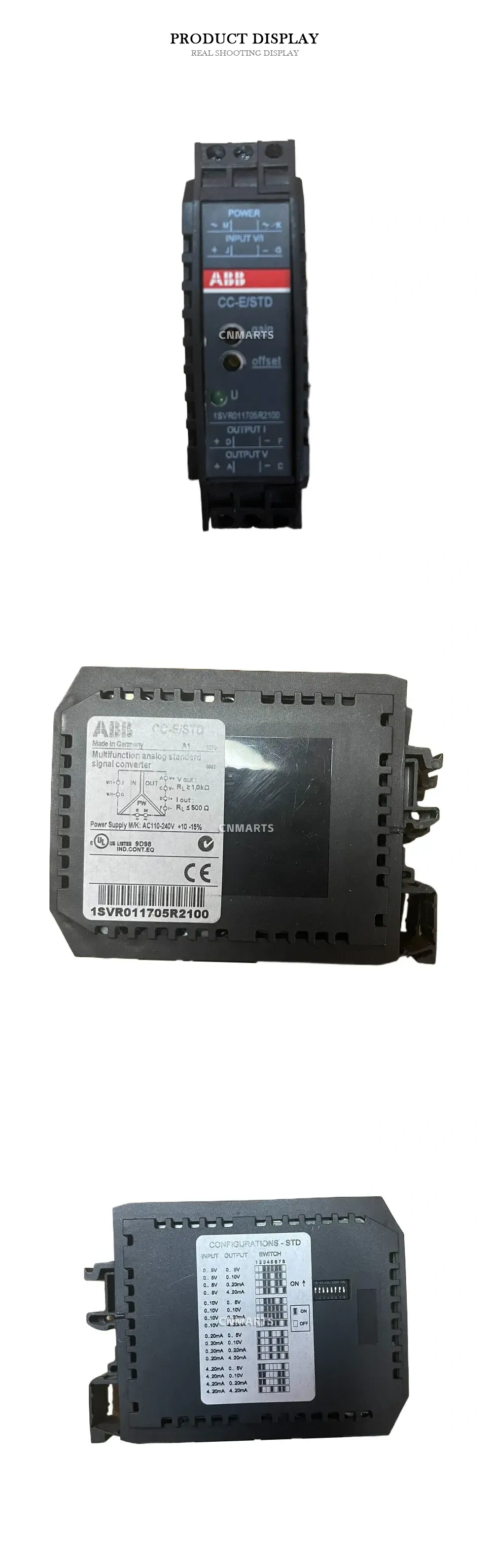 ABB CC-E/STD Multifunction analog standard signal converter Description