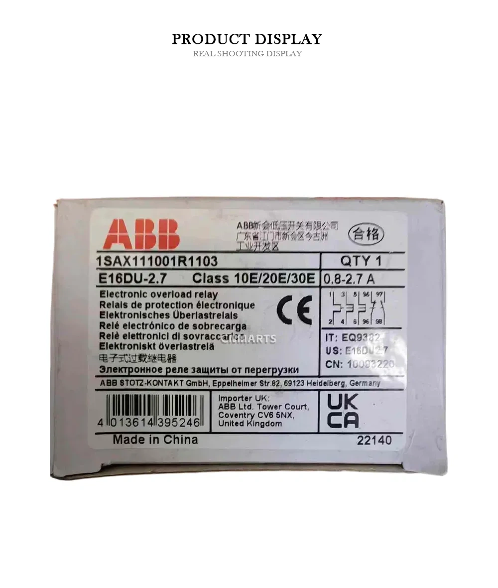 ABB E16DU-2.7 Electronic overload relay Description