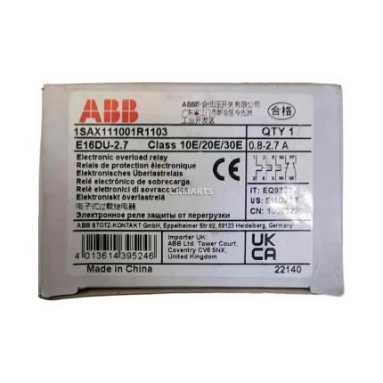 ABB E16DU-2.7 Electronic overload relay