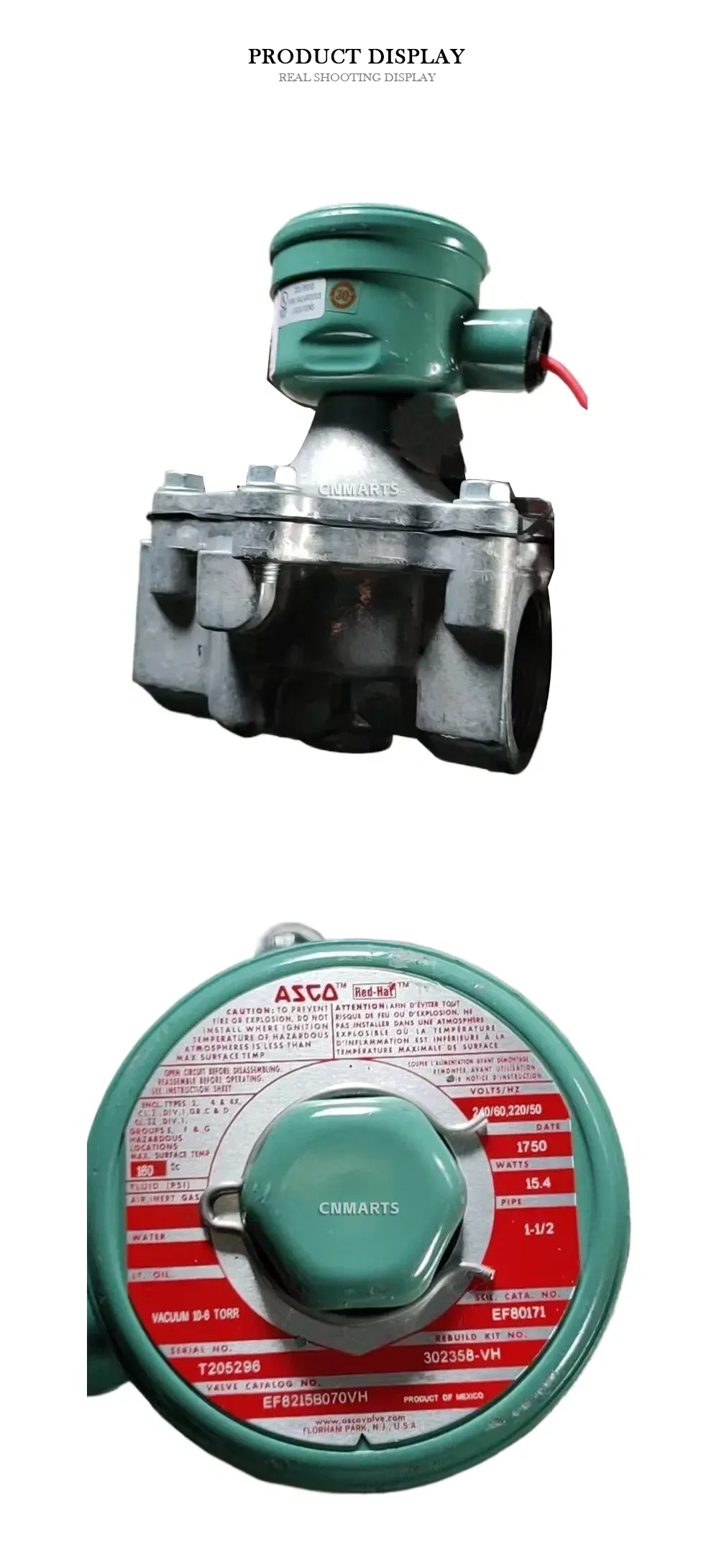 ASCO EF8215B070VH Solenoid Valve Description