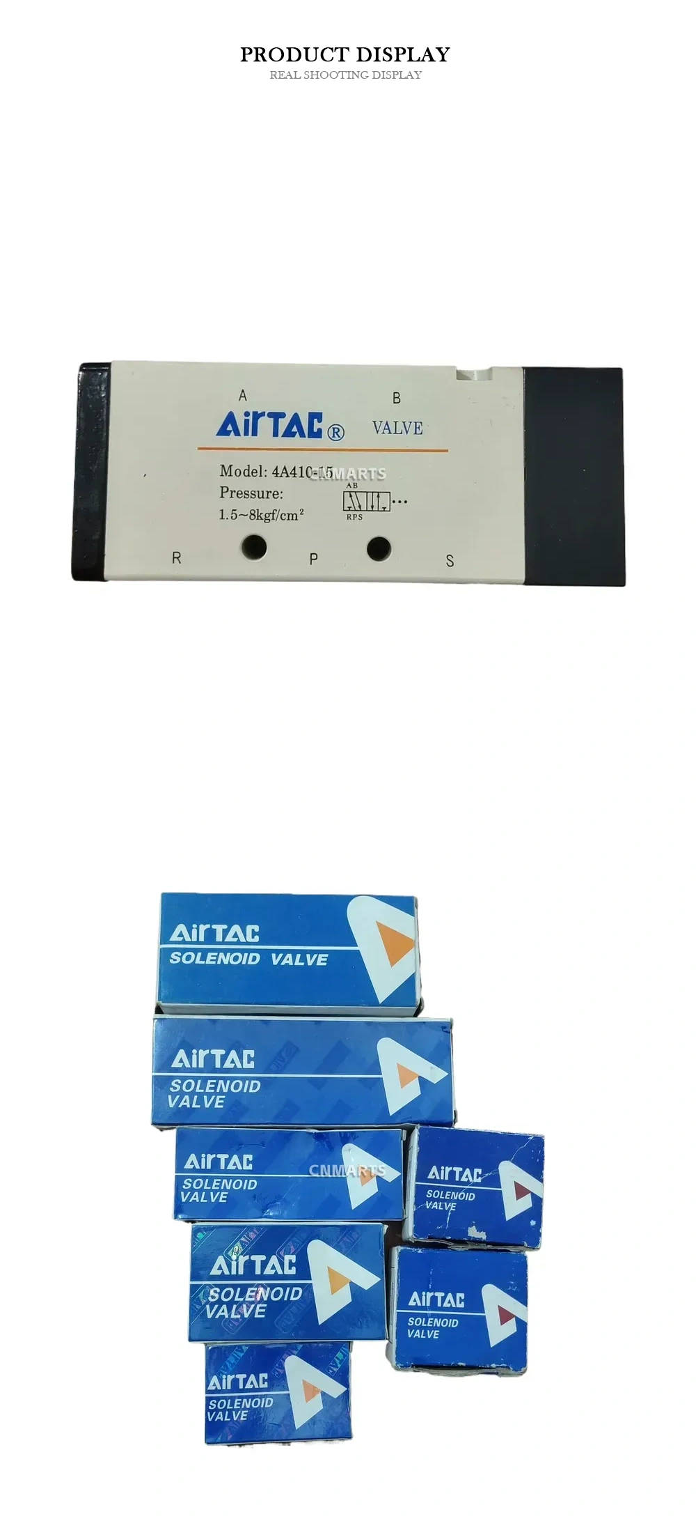 AirTAC 4A410-15, 4V230C-08, 4V120-06, 3V110-06-NC, 3V2-06-NO Pneumatic Solenoid Valve Description