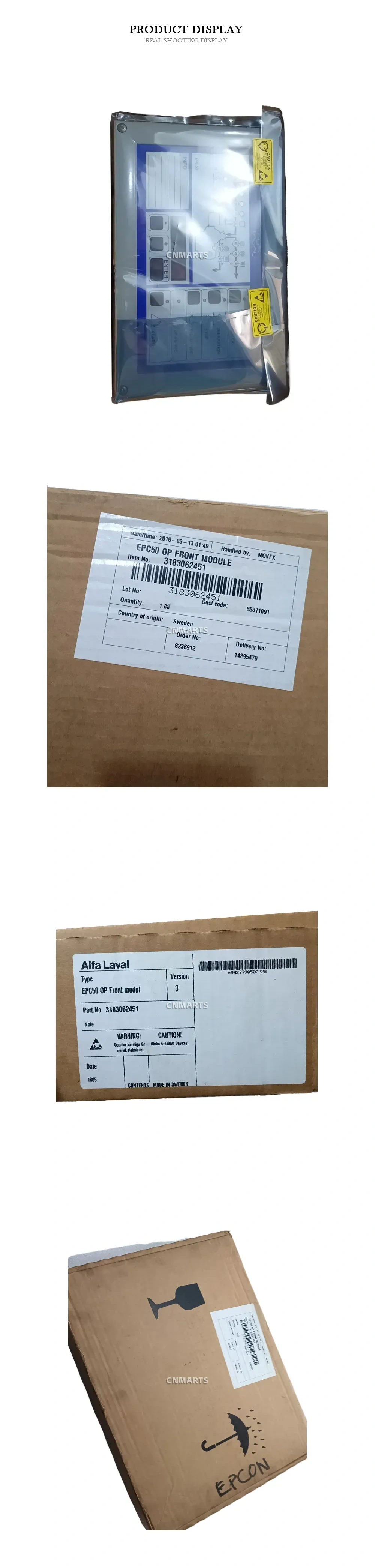 Alfa Laval 3183062451 EPC50 OP Front Module Description