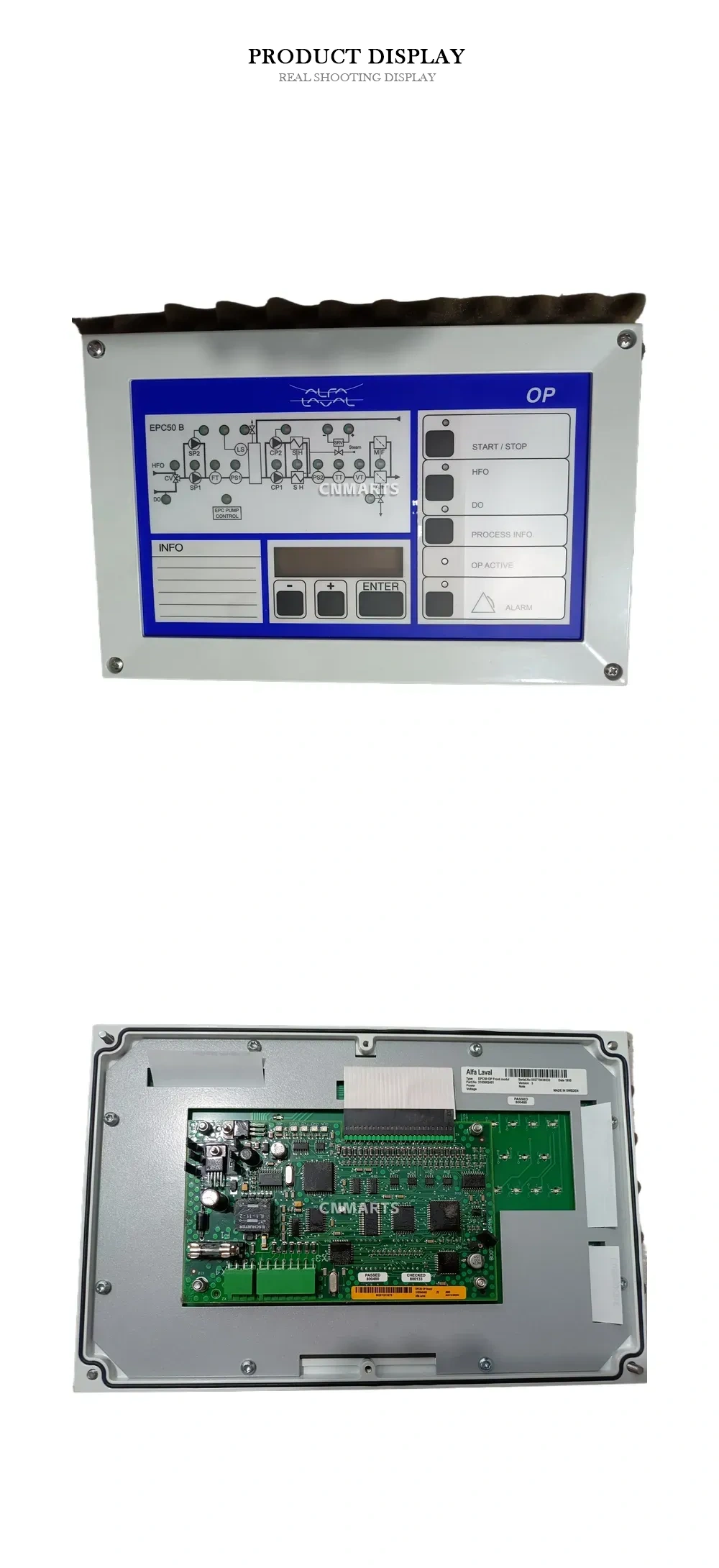 Alfa Laval EPC 50 OP unit (main) Control Panel / Operator Interface Unit Description