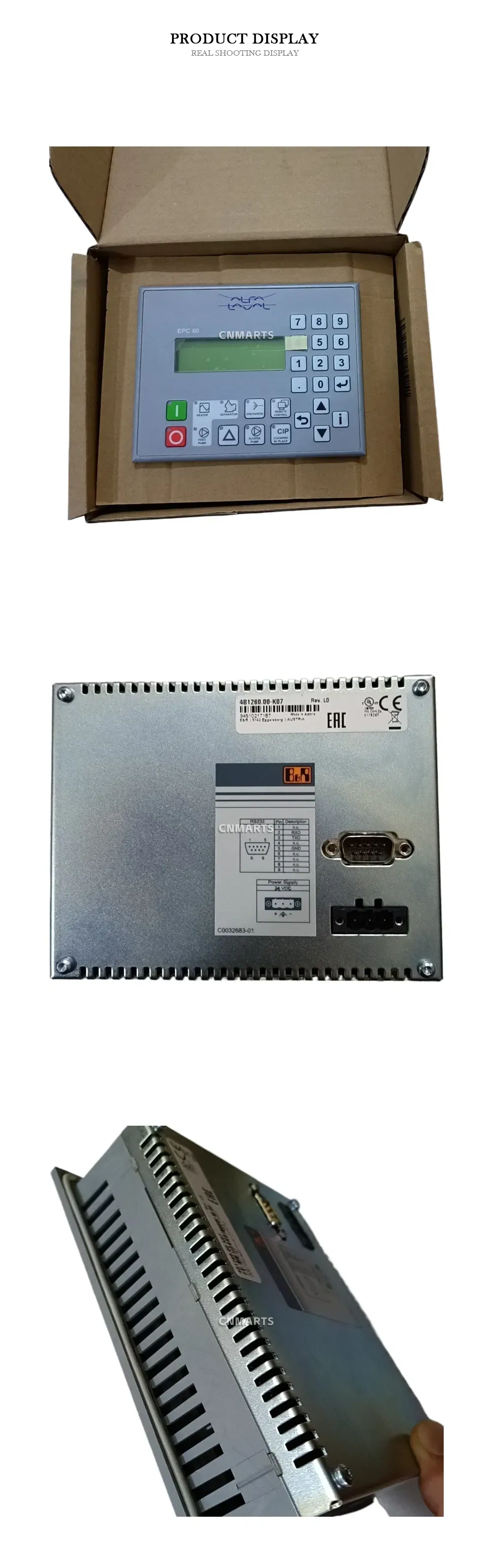 Alfa Laval EPC 60 Control Panel / Operator Interface Unit Description