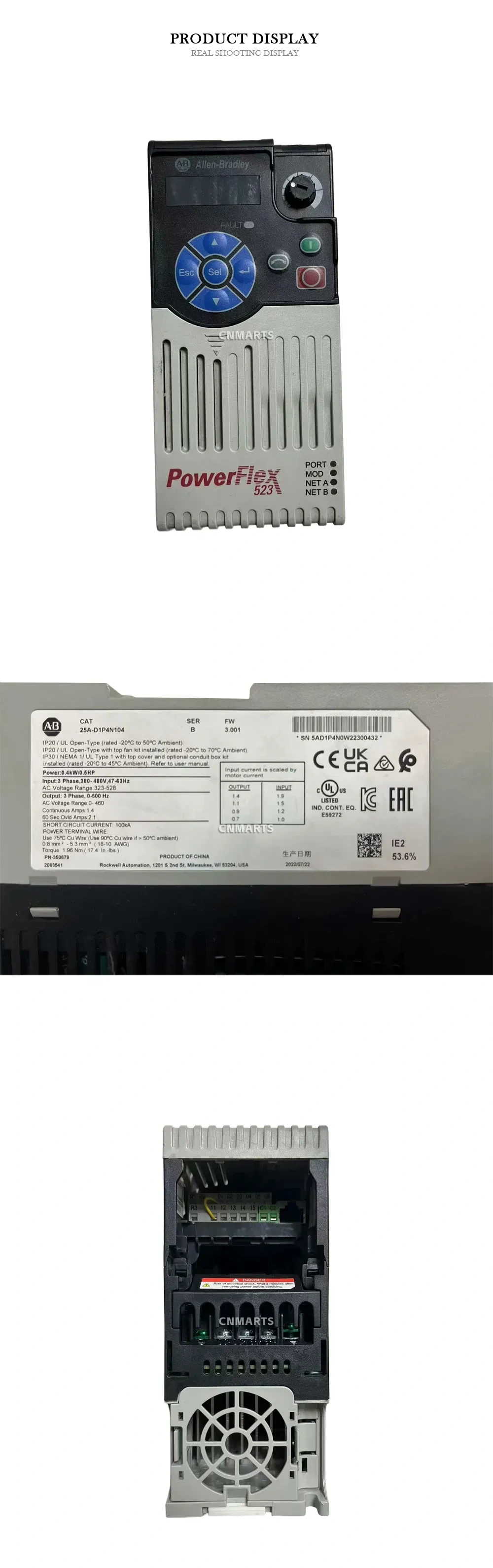 Allen-Bradley 25A-D1P4N104 AC Drive Description