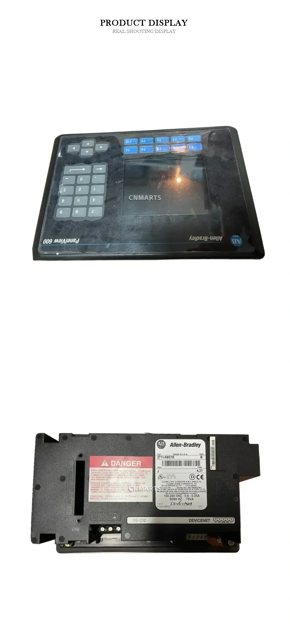 Allen-Bradley 2711-K6C10 PanelView 600 Operator Interface Terminal Description