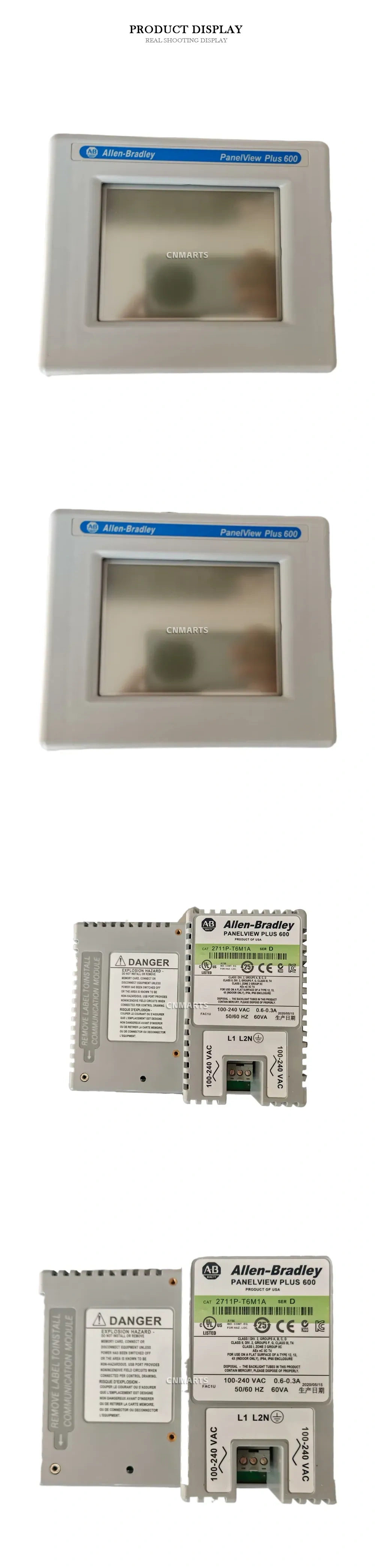 Allen-Bradley 2711P-T6M1A PanelView Plus 600 Operator Interface Terminal Description